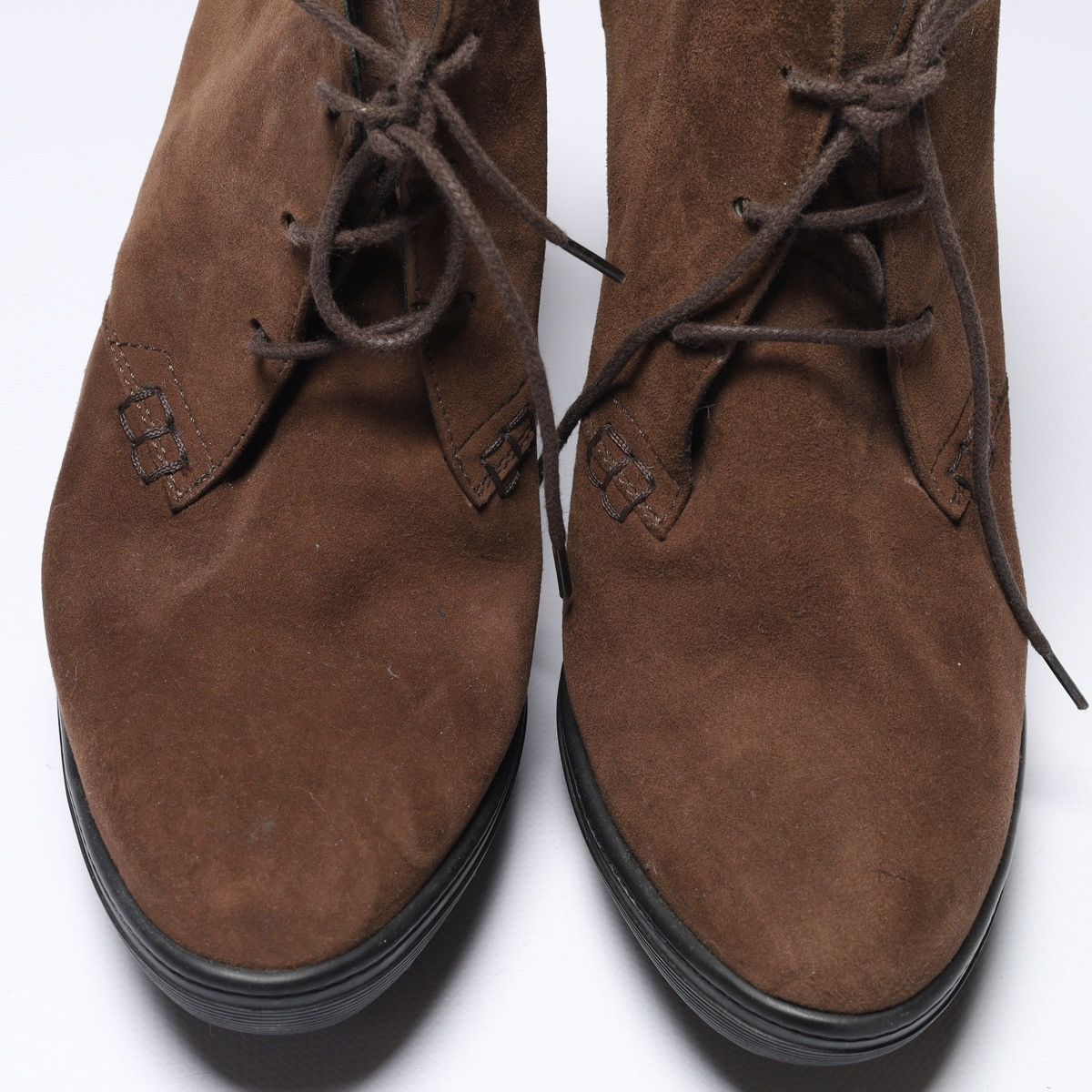 Tod's Tods Suede Brown Pumps Heels Boots Shoes Size US 9.5 / IT 39.5 - 5 Thumbnail