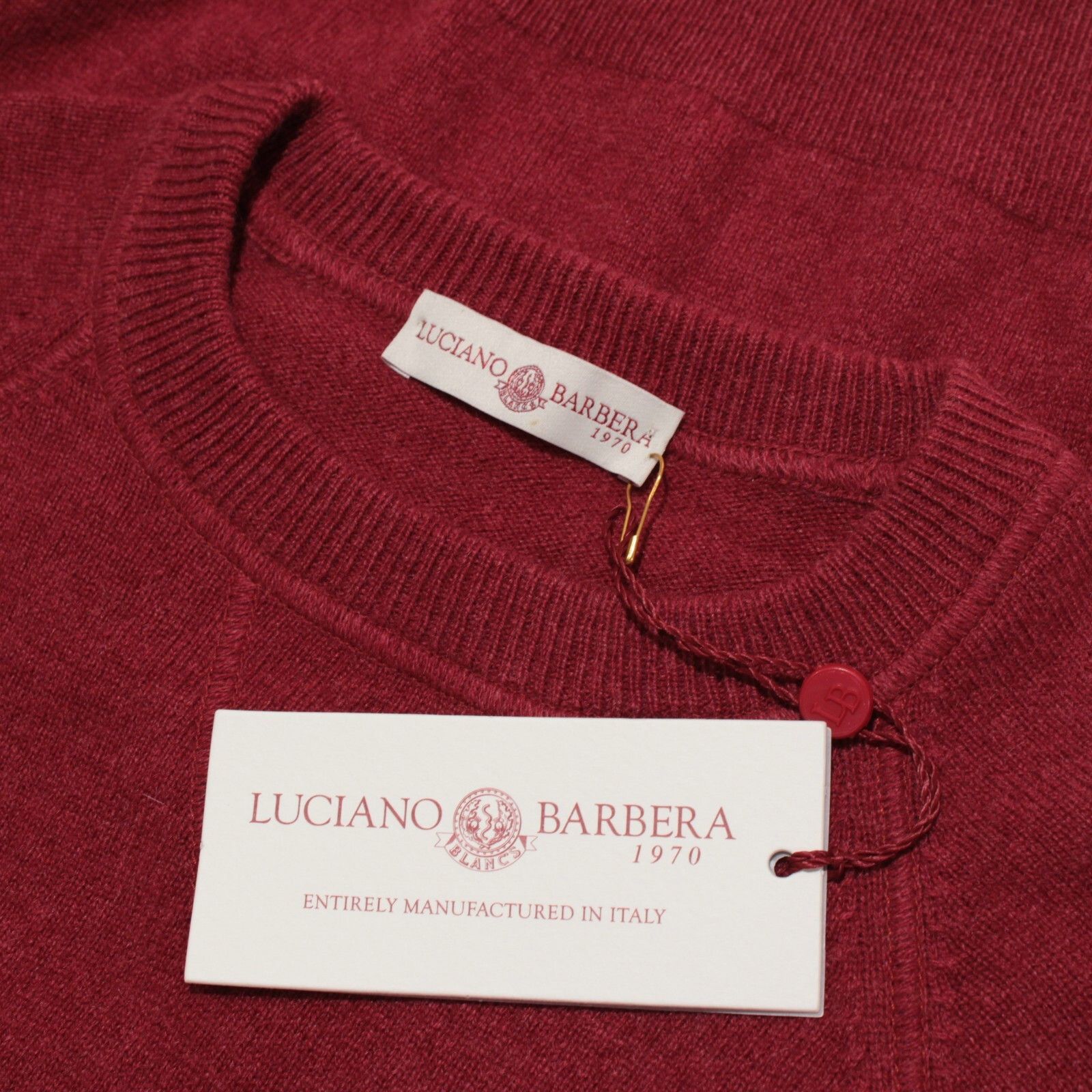 Luciano Barbera Luciano Barbera Sweater Size US M in Red Size US M / EU 48-50 / 2 - 1 Thumbnail