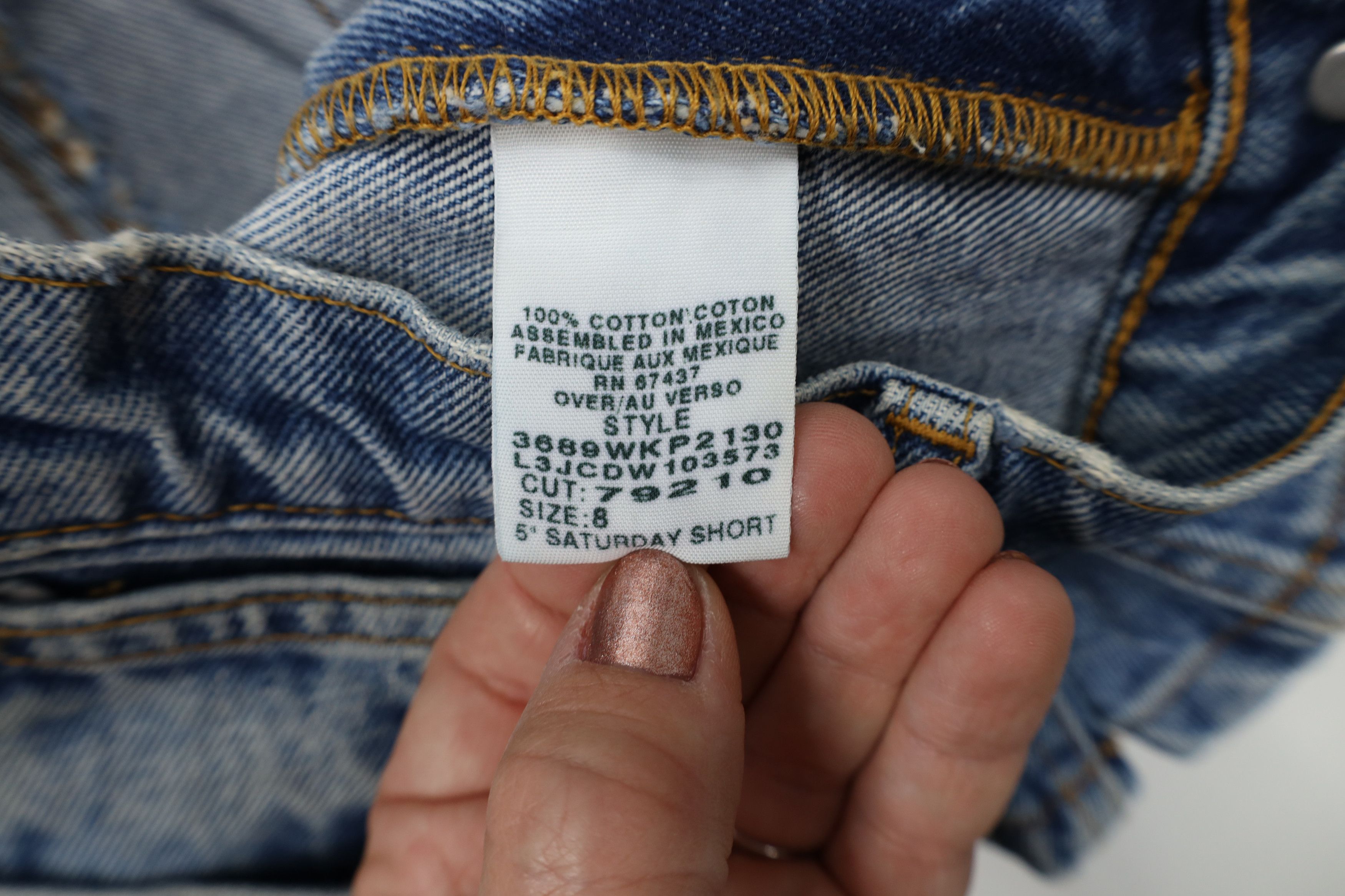 Ralph Lauren Vintage 90s Ralph Lauren Above Knee Denim Jean Shorts Jorts Size 30" / US 8 / IT 44 - 7 Thumbnail