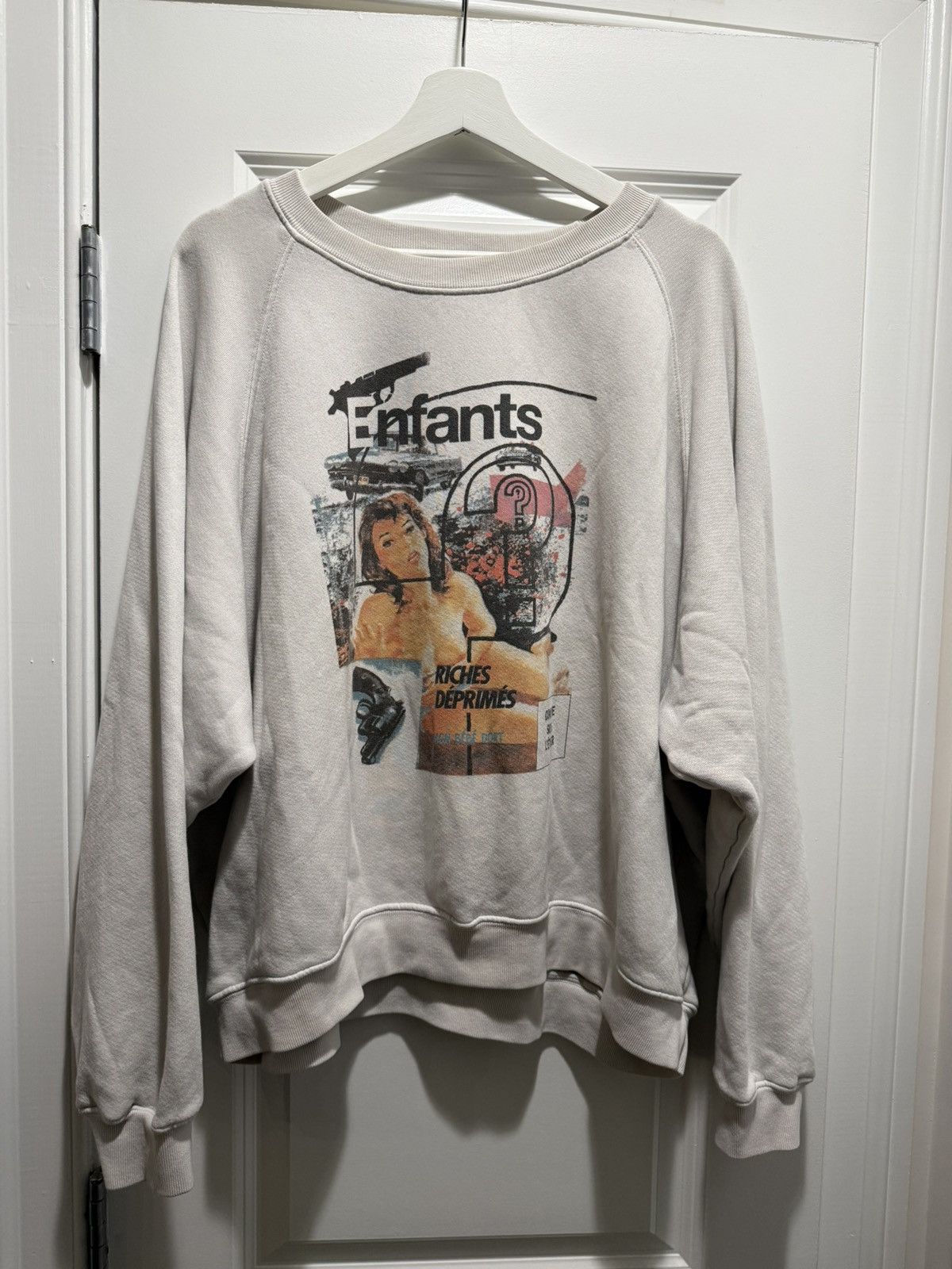 Enfants Riches Deprimes Enfants Riches Déprimés Thrilling Raglan Sweatshirt in ivory Size US L / EU 52-54 / 3 - 1 Thumbnail