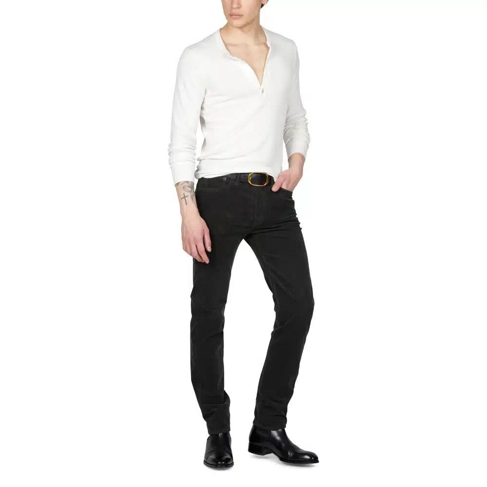 Tom Ford o1loc1c0425 DPR001 Selvedge Standard Fit Denim in Dark Green Size US 32 / EU 48 - 2 Thumbnail