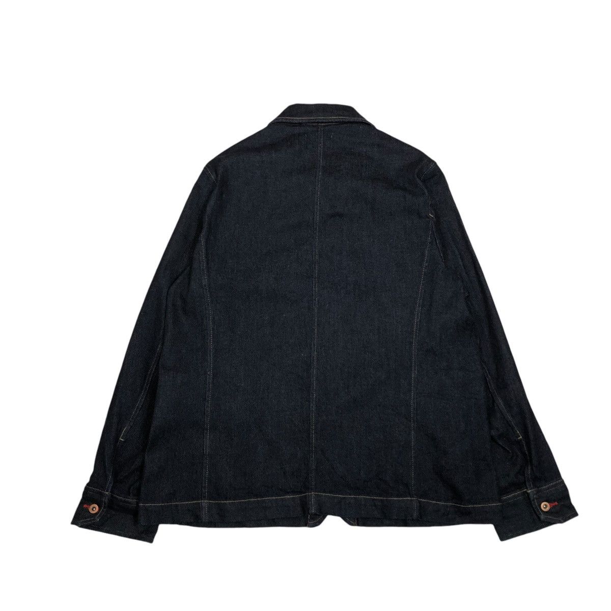 Japanese Brand 🔥VINTAGE DENIM JACKET BIKER UNIQLO INES DE LA FRESSANGE Size US L / EU 52-54 / 3 - 2 Thumbnail