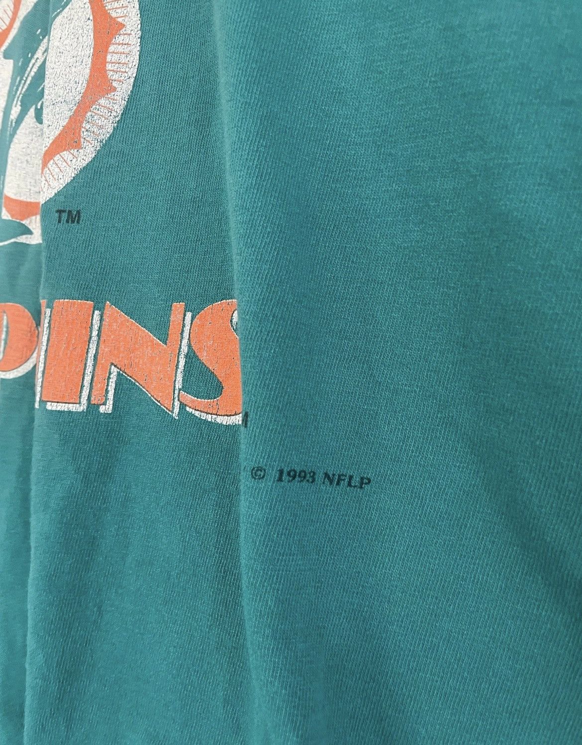 Number (N)ine × Nutmeg × Vintage Vintage 90s Miami Dolphins Nutmeg shirt Size M single Stitch Size US M / EU 48-50 / 2 - 7 Thumbnail