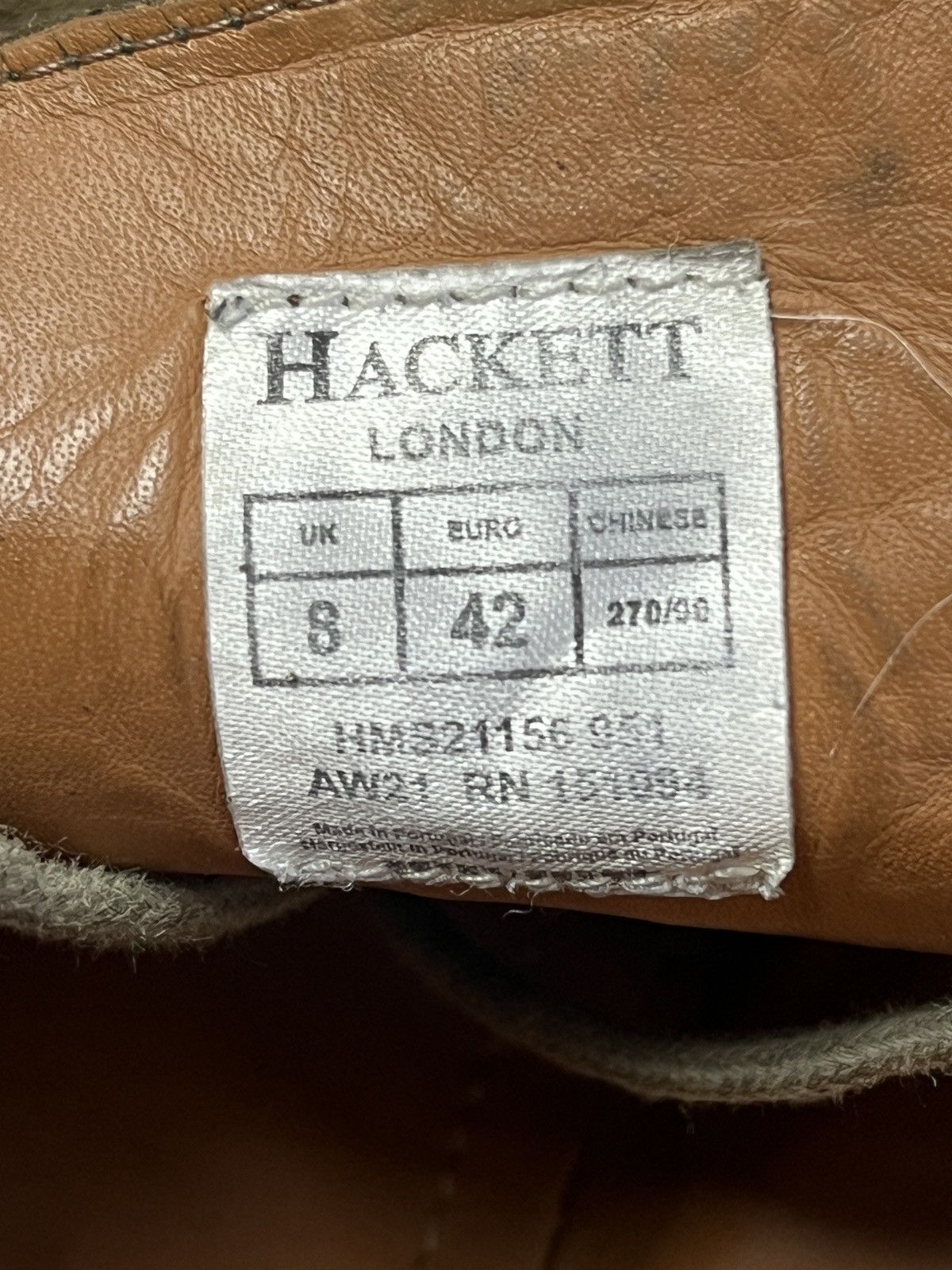 Hackett DDP Hackett London Mens Khaki Suede Chukka Boots Size US 9 / EU 42 - 6 Thumbnail