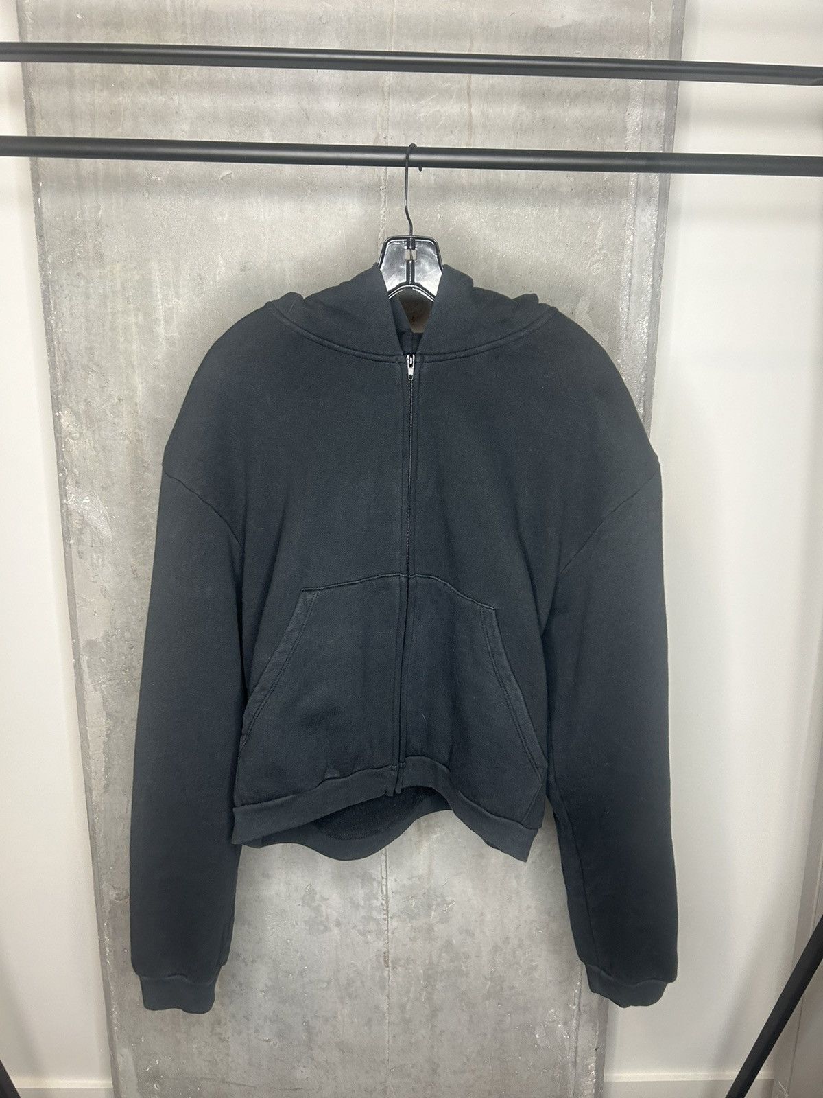 image of Greg Ross Shoulder Pad Hoodie in Black, Men's (Size Medium)