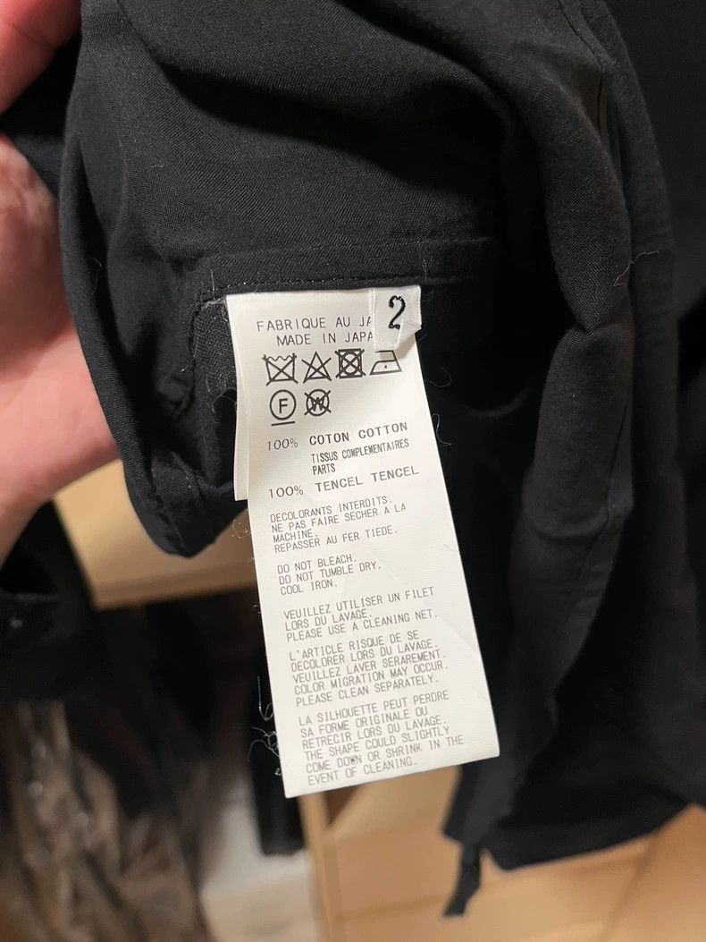 Yohji Yamamoto Yohji Yamamoto Yohji Yamamoto Black Long Sleeve Shirt Size US S / EU 44-46 / 1 - 4 Thumbnail