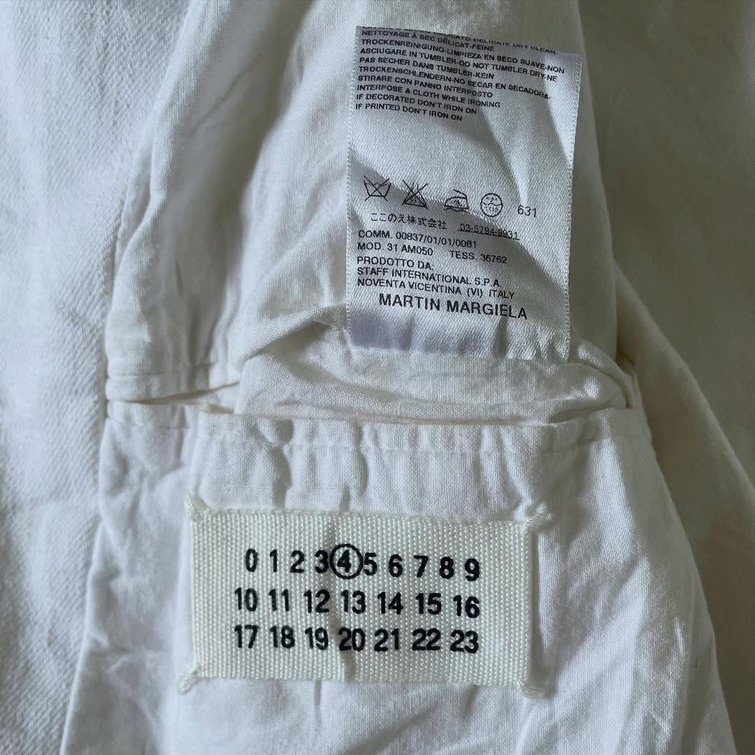 Maison Margiela FINAL DROP‼️Maison Margiela 5 Zip White Cotton Biker Jacket Size US S / EU 44-46 / 1 - 9 Thumbnail
