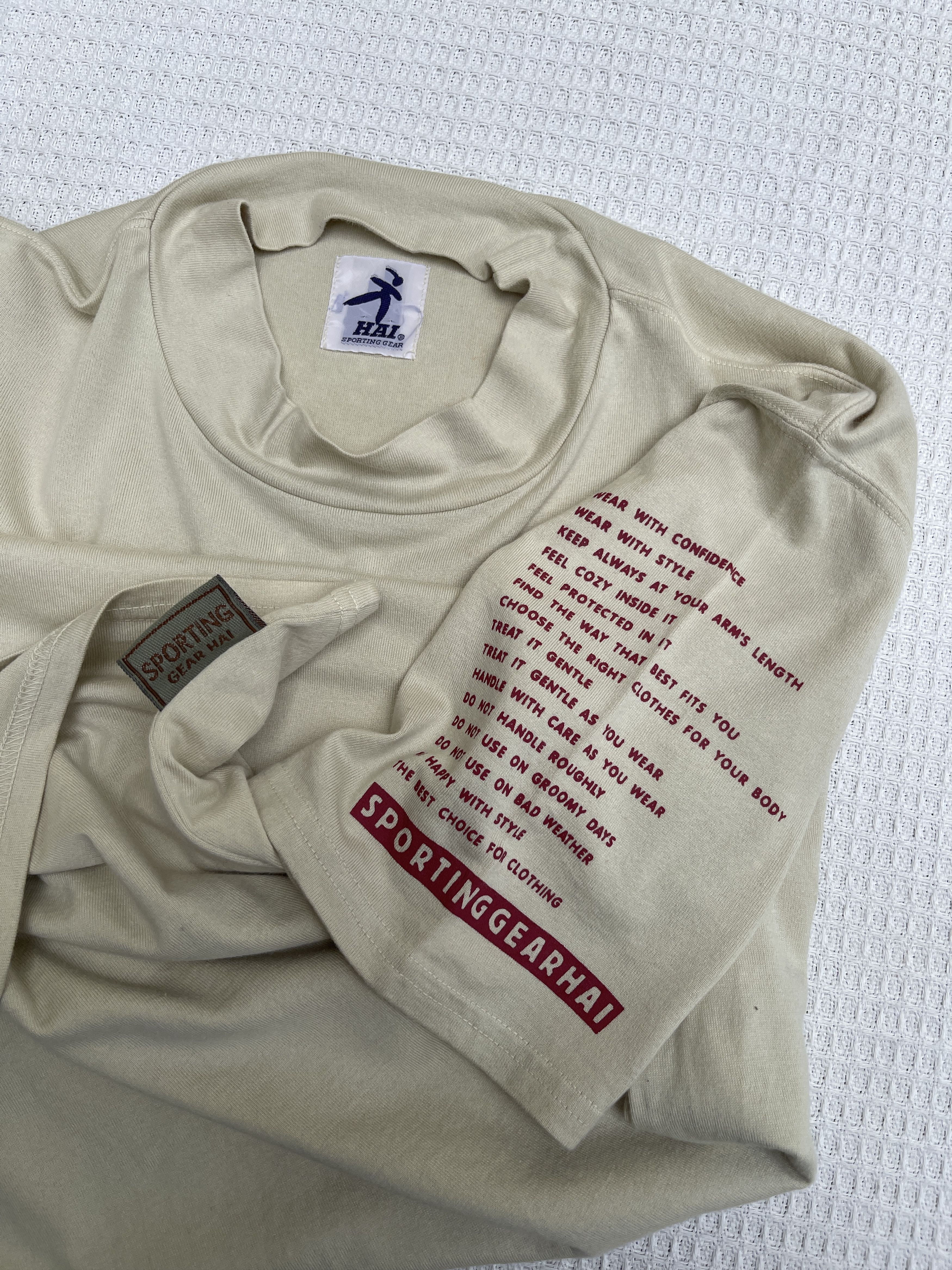 Hai Sporting Gear × Issey Miyake Last Drop🔥Rare🔥Vtg Hai Sporting Gear T-Shirt by Issey Miyake Size US M / EU 48-50 / 2 - 1 Thumbnail