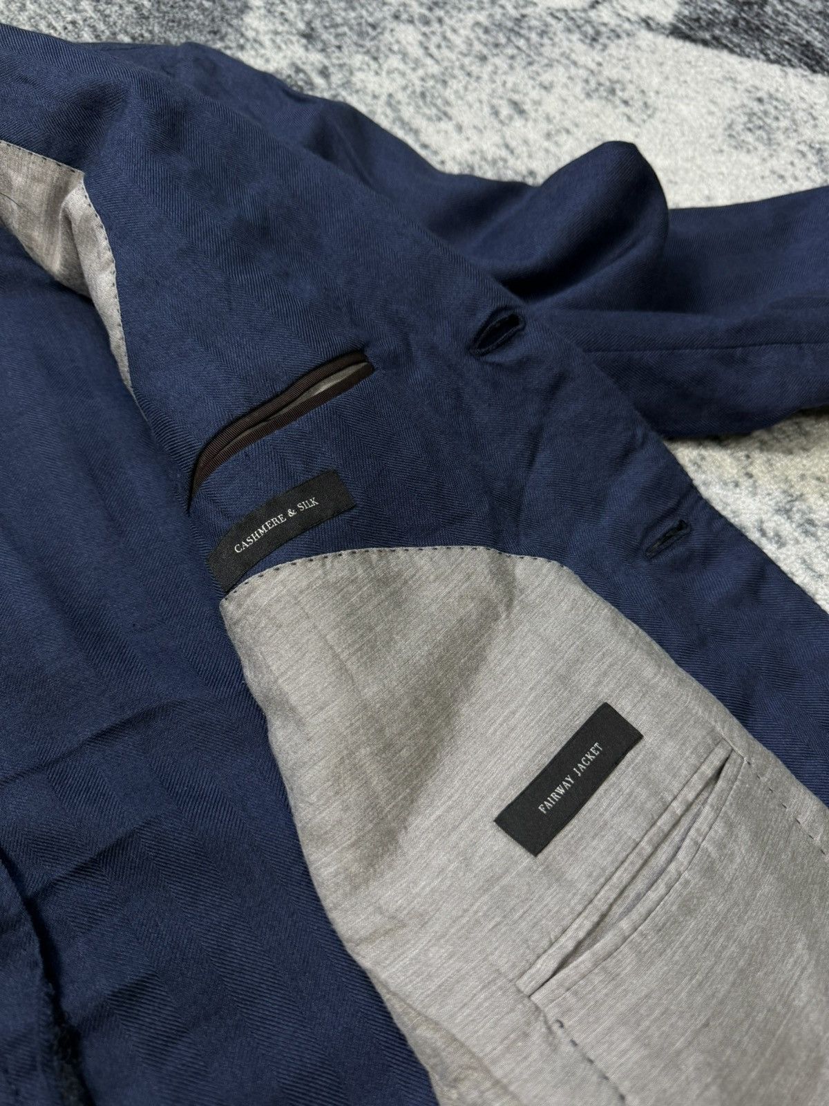 Ermenegildo Zegna Vintage Ermenegildo Zegna Blazer Navy Blue Fairway Jacket Size 50R - 6 Thumbnail