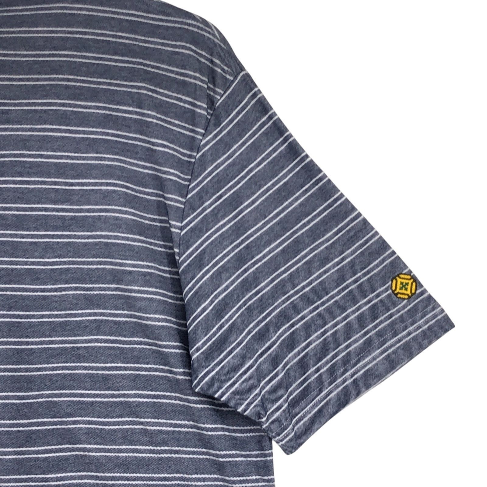 Criquet Criquet Men Size M Polo Shirt Short Sleeve Striped Gray Logo Size US M / EU 48-50 / 2 - 14 Thumbnail