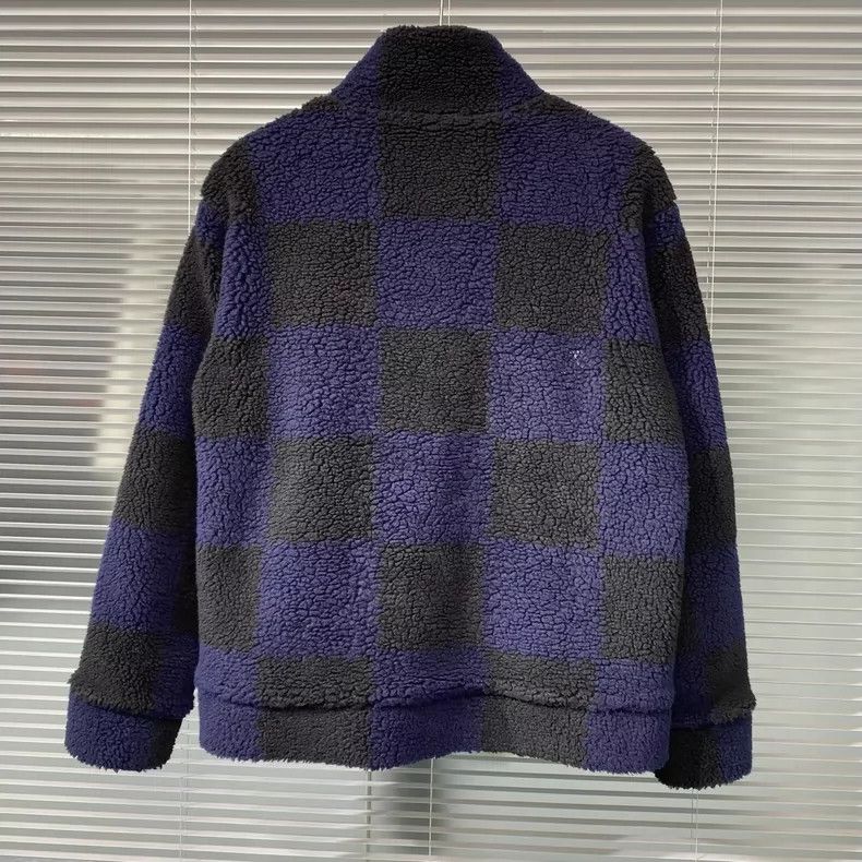 Louis Vuitton Louis Vuitton Lambswool blue and black checkerboard embroid Size US M / EU 48-50 / 2 - 2 Thumbnail