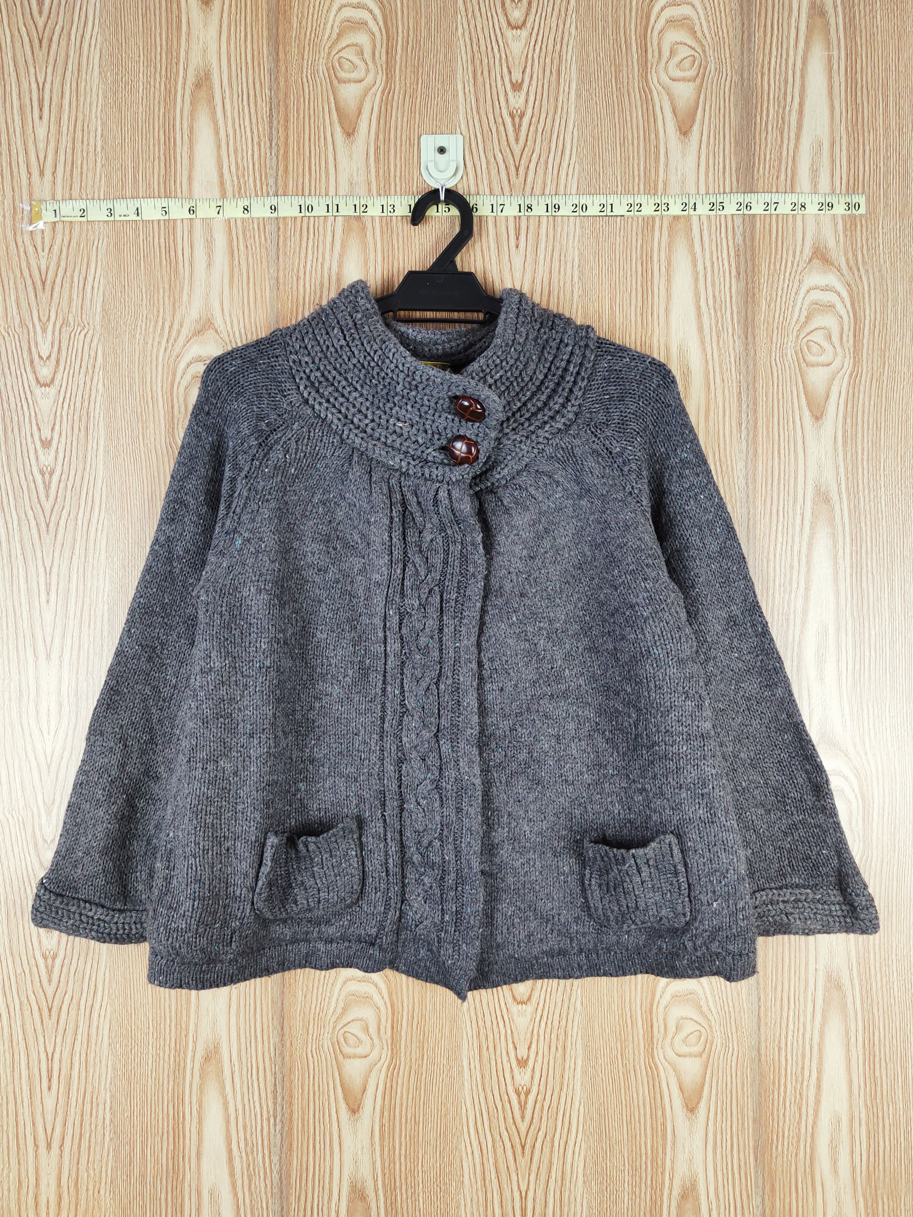 Japanese Brand × Vintage Maca Dark Gray Knitwear Cardigan #W366 Size S / US 4 / IT 40 - 1 Thumbnail