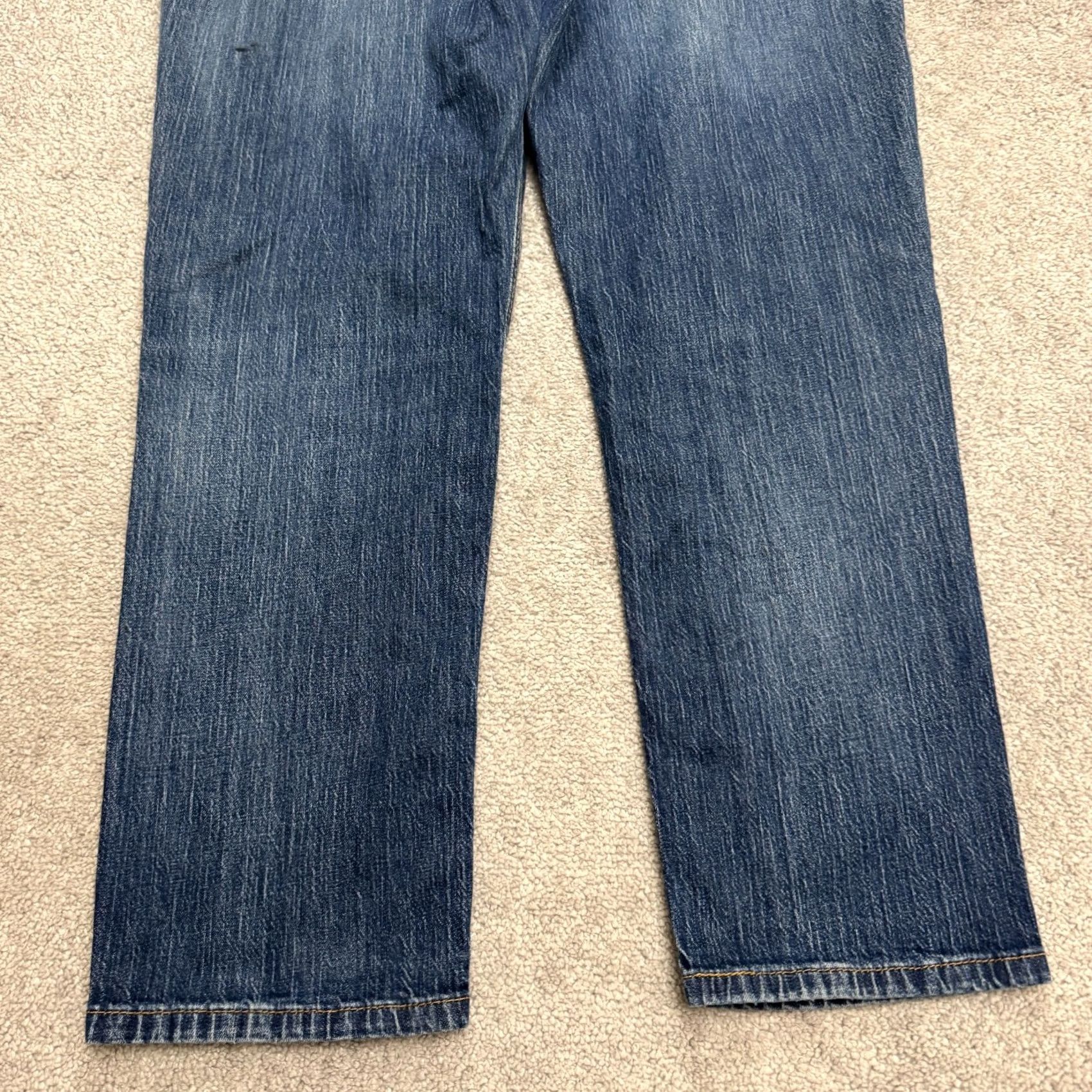 Levi's VINTAGE Levis 541 Athletic Fit Denim Jeans Mens 35x28 Blue Cotton Stretch Jeans Pants Size US 35 - 3 Thumbnail
