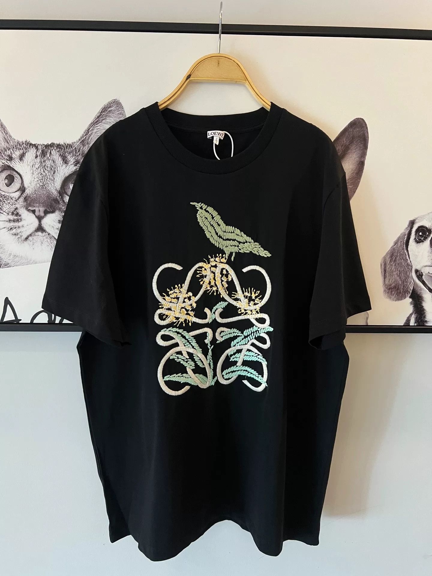 Loewe Loewe Men's Embroidered T-Shirt M Size Size US M / EU 48-50 / 2 - 1 Thumbnail