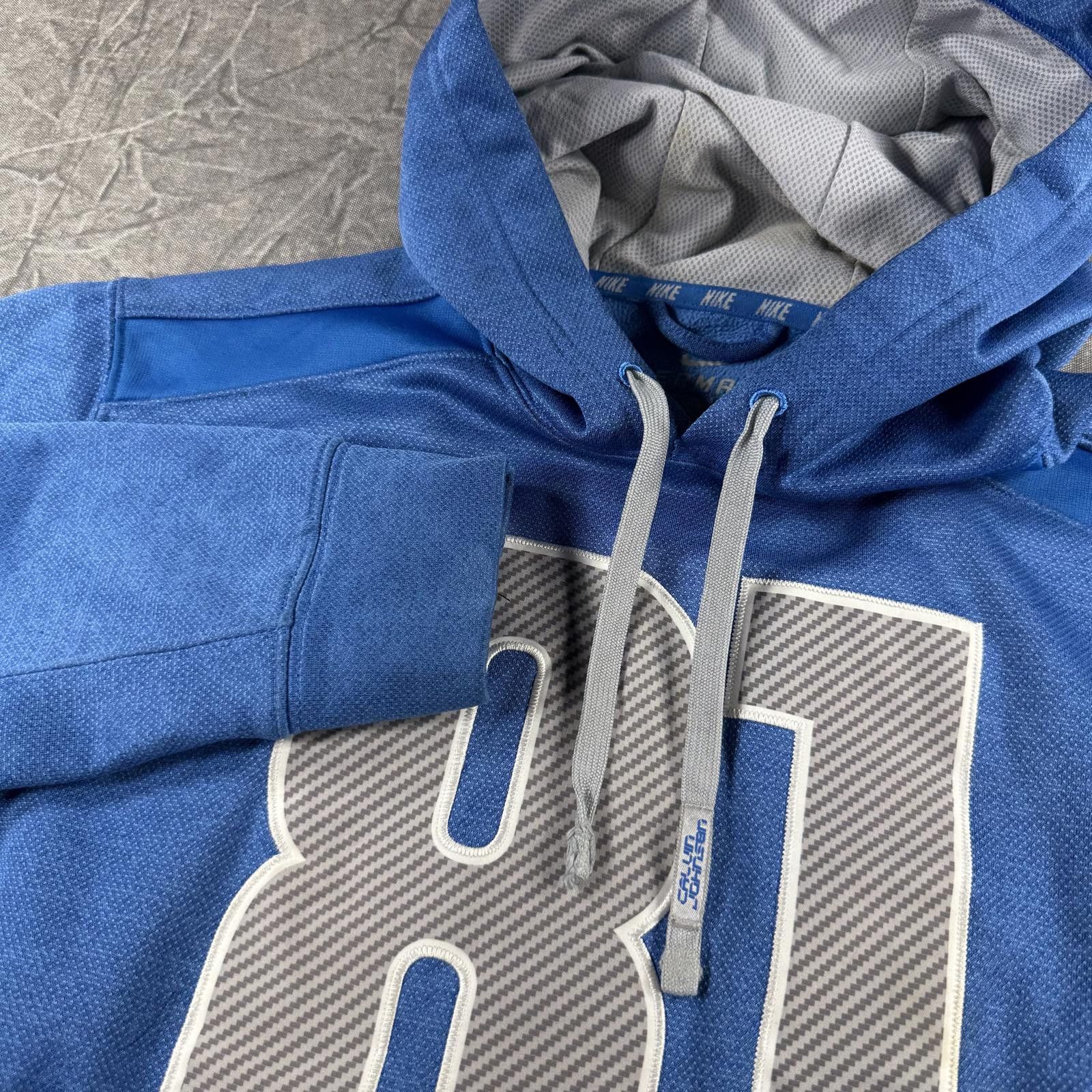 Nike Nike Hoodie Men's M Blue Thermal Fit Calvin Johnson Megatron Size US M / EU 48-50 / 2 - 1 Thumbnail