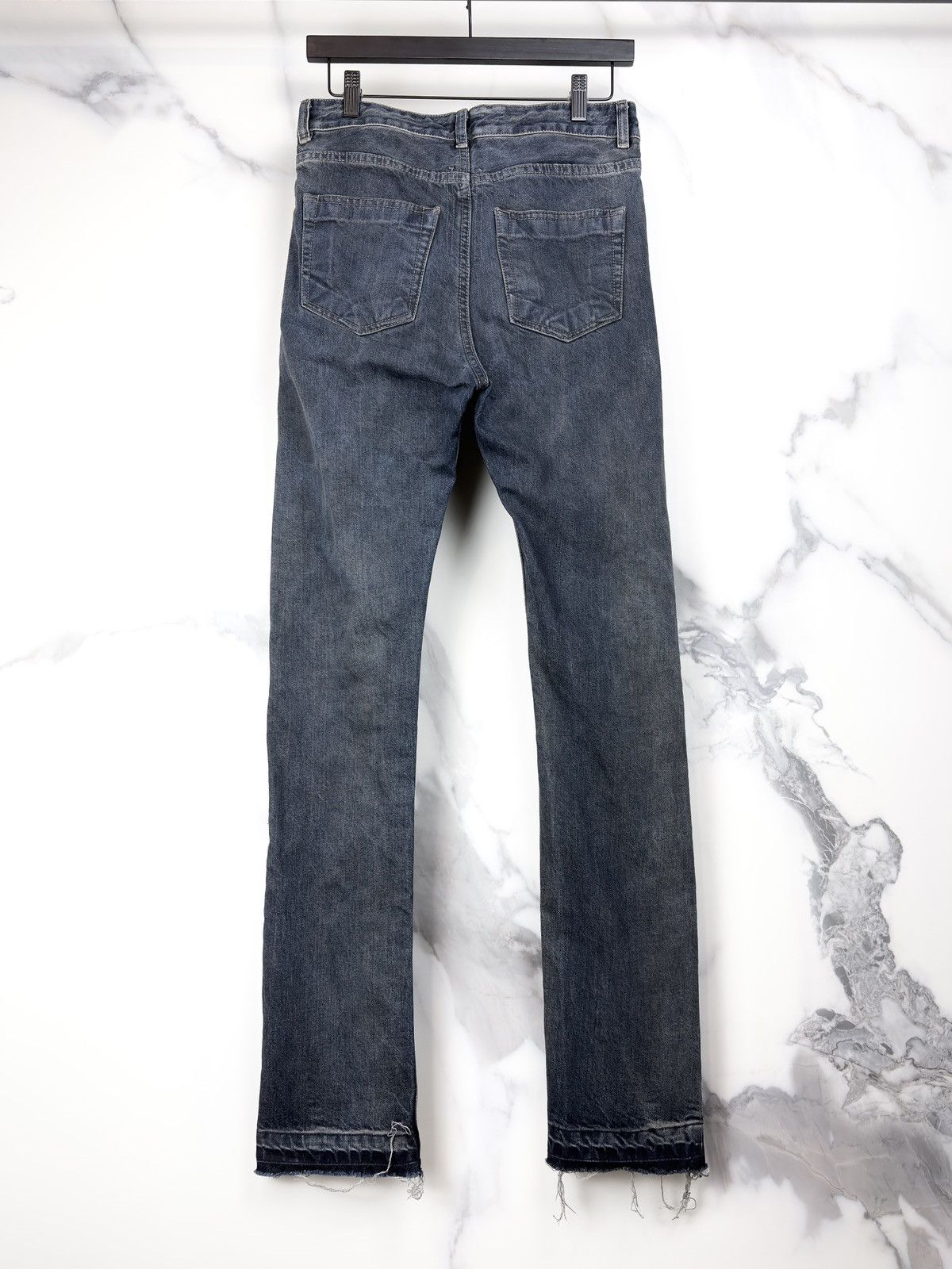 Rick Owens FW16 Rick Owens Hustler Blue Wash Torrence Cut Denim Jeans Size US 29 - 2 Thumbnail