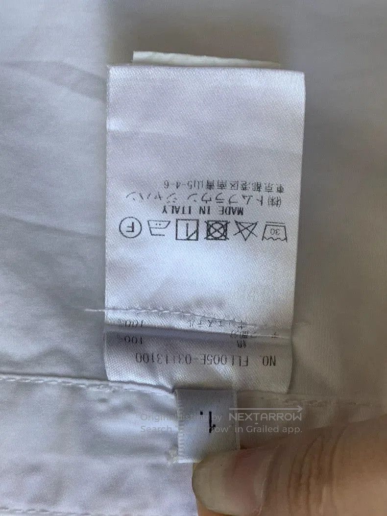 Thom Browne Thom Browne White Long Sleeve Shirt. Size US M / EU 48-50 / 2 - 5 Thumbnail