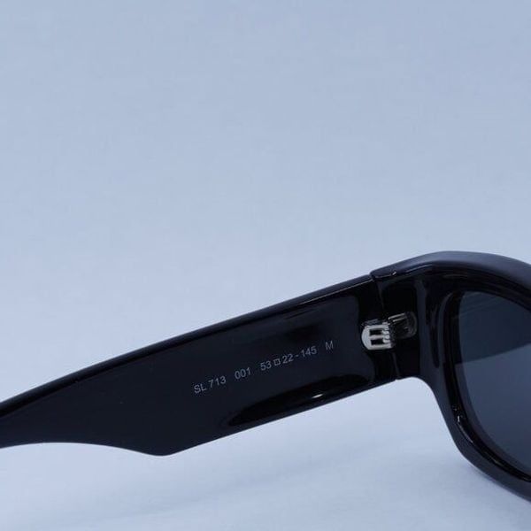 Saint Laurent Paris New Saint Laurent SL713 001 Sunglasses - Black Frame, Grey Size ONE SIZE - 9 Thumbnail