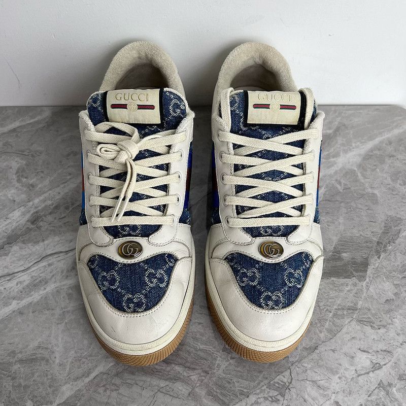 Gucci Gucci Screener Denim Series Stylish Sneakers - Size US 9.5 / EU 42-43 - 2 Thumbnail