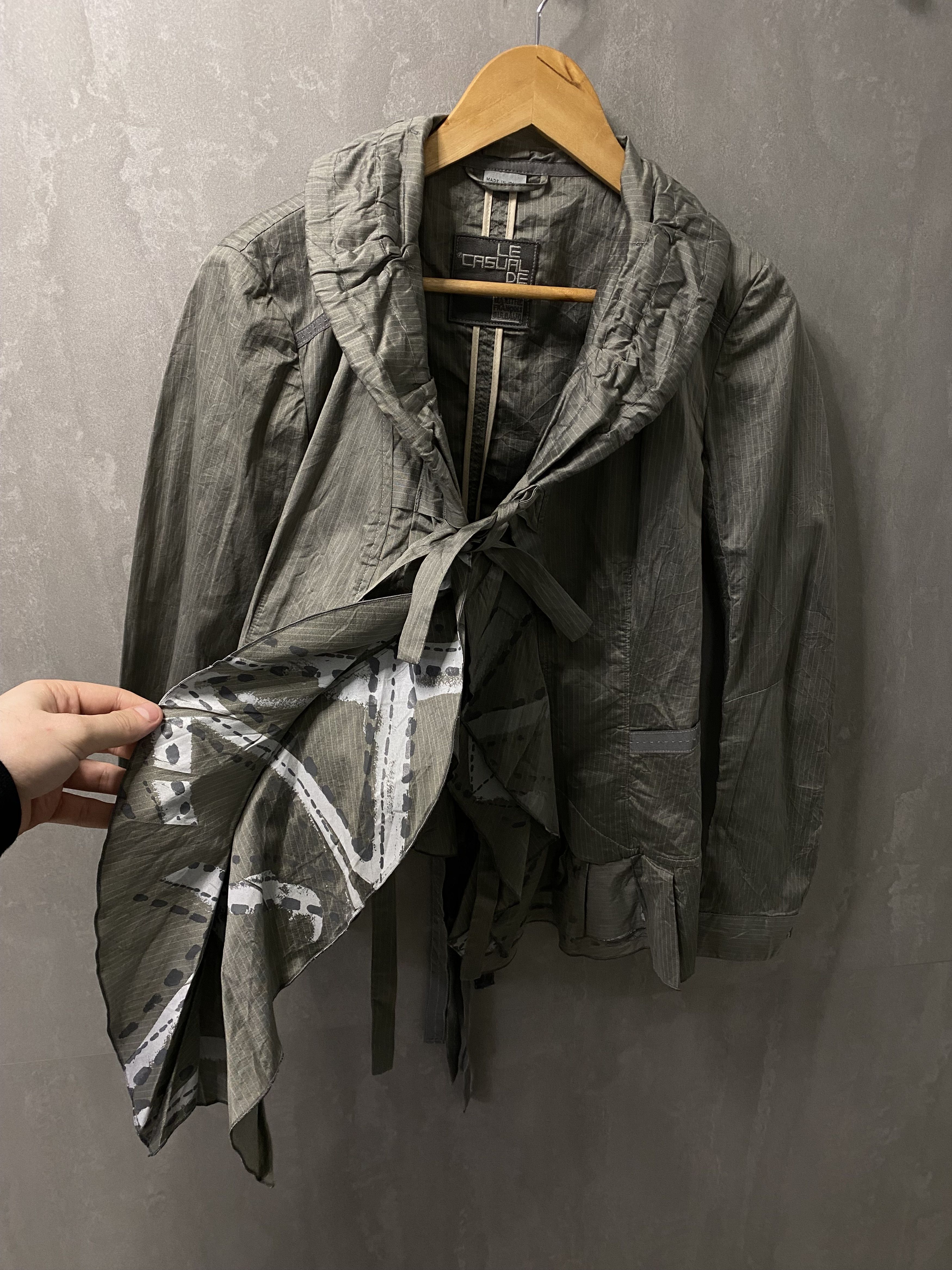 Marithe + Francois Girbaud Marithe Francois Girbaud Cotton ruffle avant garde jacket Size M / US 6-8 / IT 42-44 - 5 Thumbnail