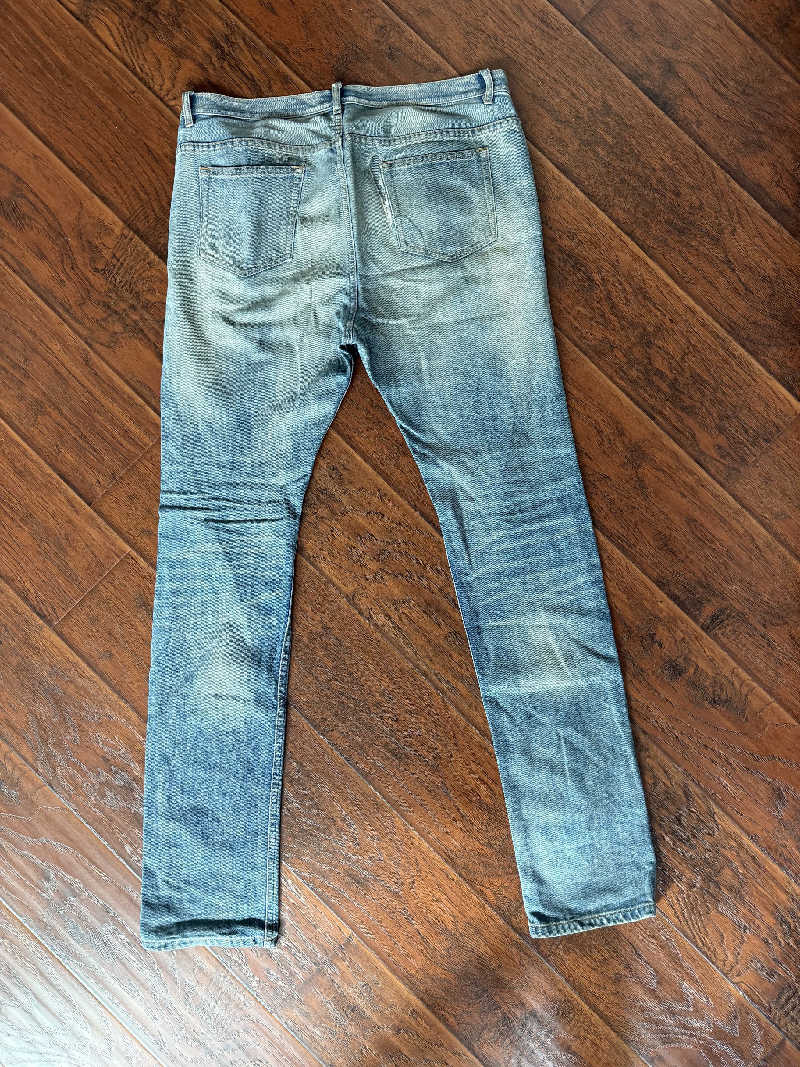 A.P.C. × Kanye West APC x Kanye West 2013 Stonewash Selvedge Denim Jeans Vintage Size US 33 - 2 Thumbnail