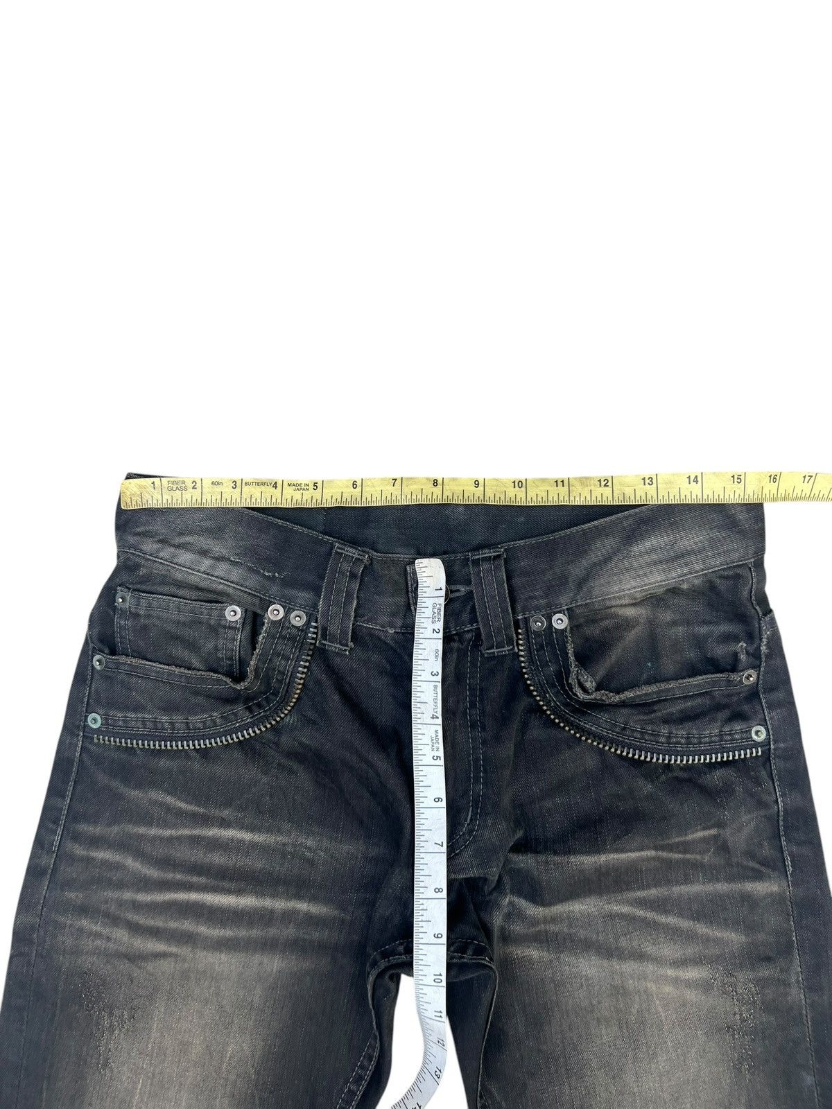 14th Addiction Mud Waxed Clawmark Denim Semantic Design Skulls Jeans Size US 30 / EU 46 - 4 Thumbnail