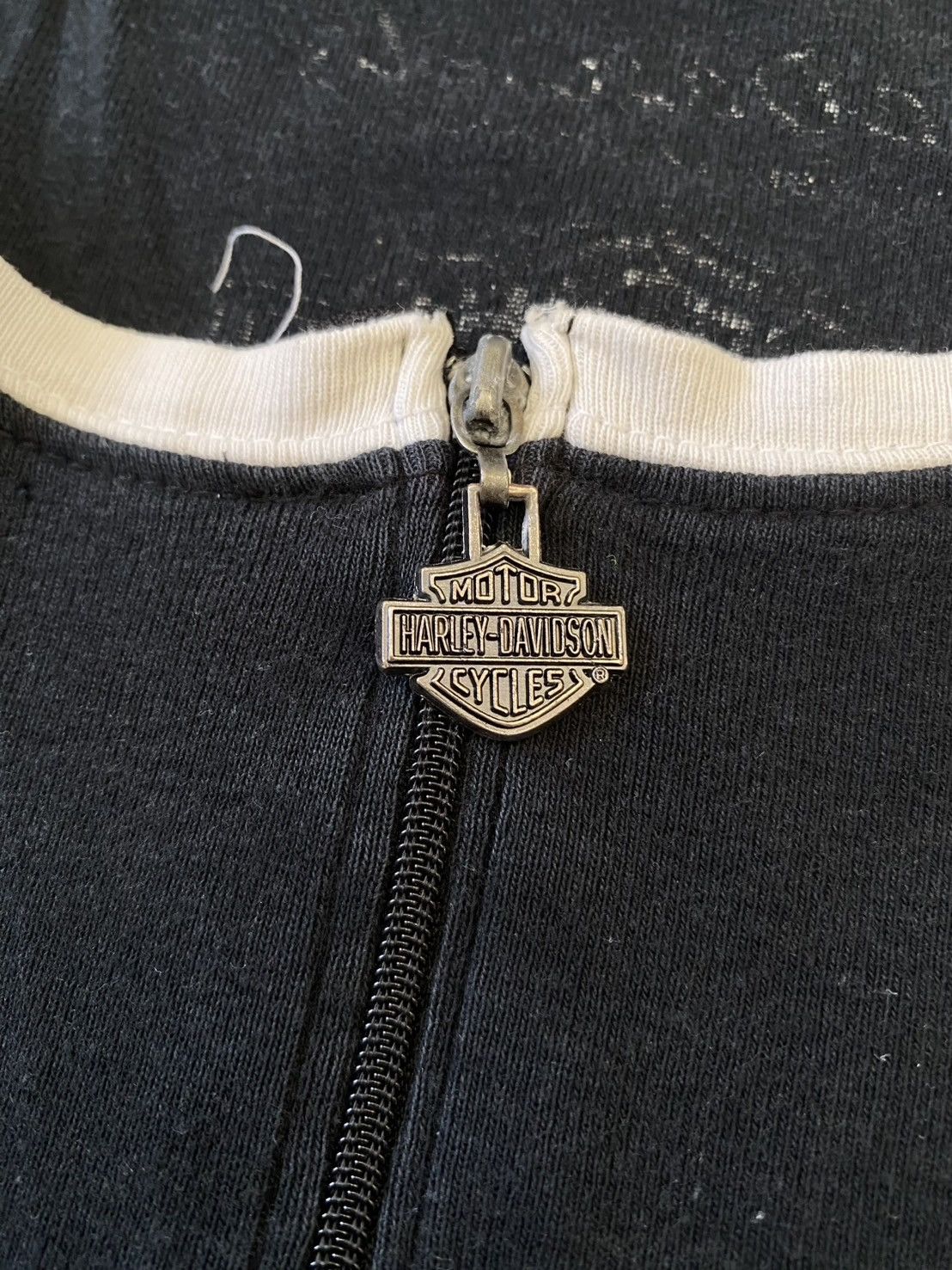 Harley Davidson Crazy Y2K Harley Davidson Half zip Tank Top Size XL / US 12-14 / IT 48-50 - 2 Thumbnail