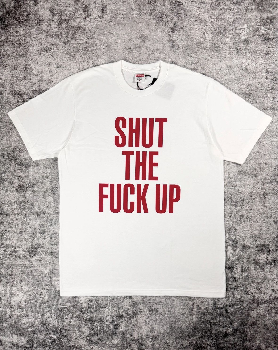 Number (N)ine × Supreme supreme number (n)ine shut the f*ck up tee