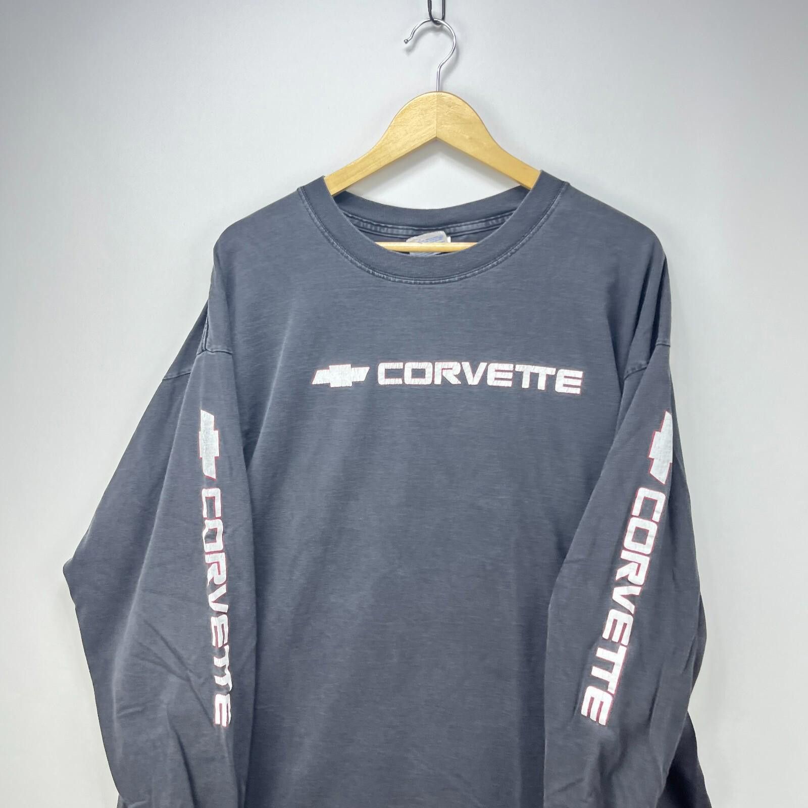 Colette Vintage Corvette Faded Black Car Racing Shirt XXL Size US XXL / EU 58 / 5 - 2 Thumbnail