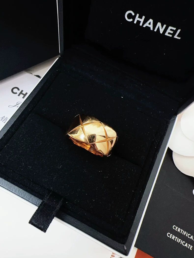 Chanel Chanel Coco Crush Wide Gold Ring Size ONE SIZE - 6 Thumbnail