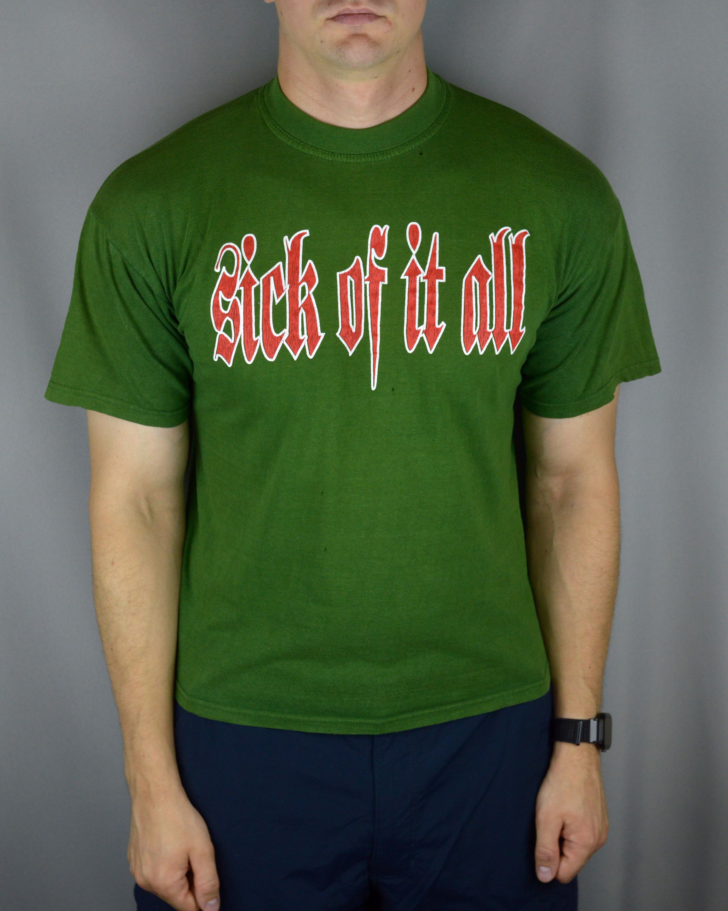 Vintage Vintage Sick Of it All t shirt Size US S / EU 44-46 / 1 - 1 Thumbnail