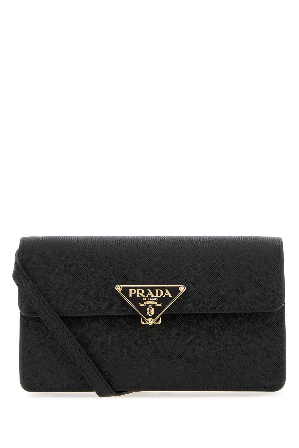 Prada Black Leather Mini Crossbody Bag Size ONE SIZE - 1 Thumbnail