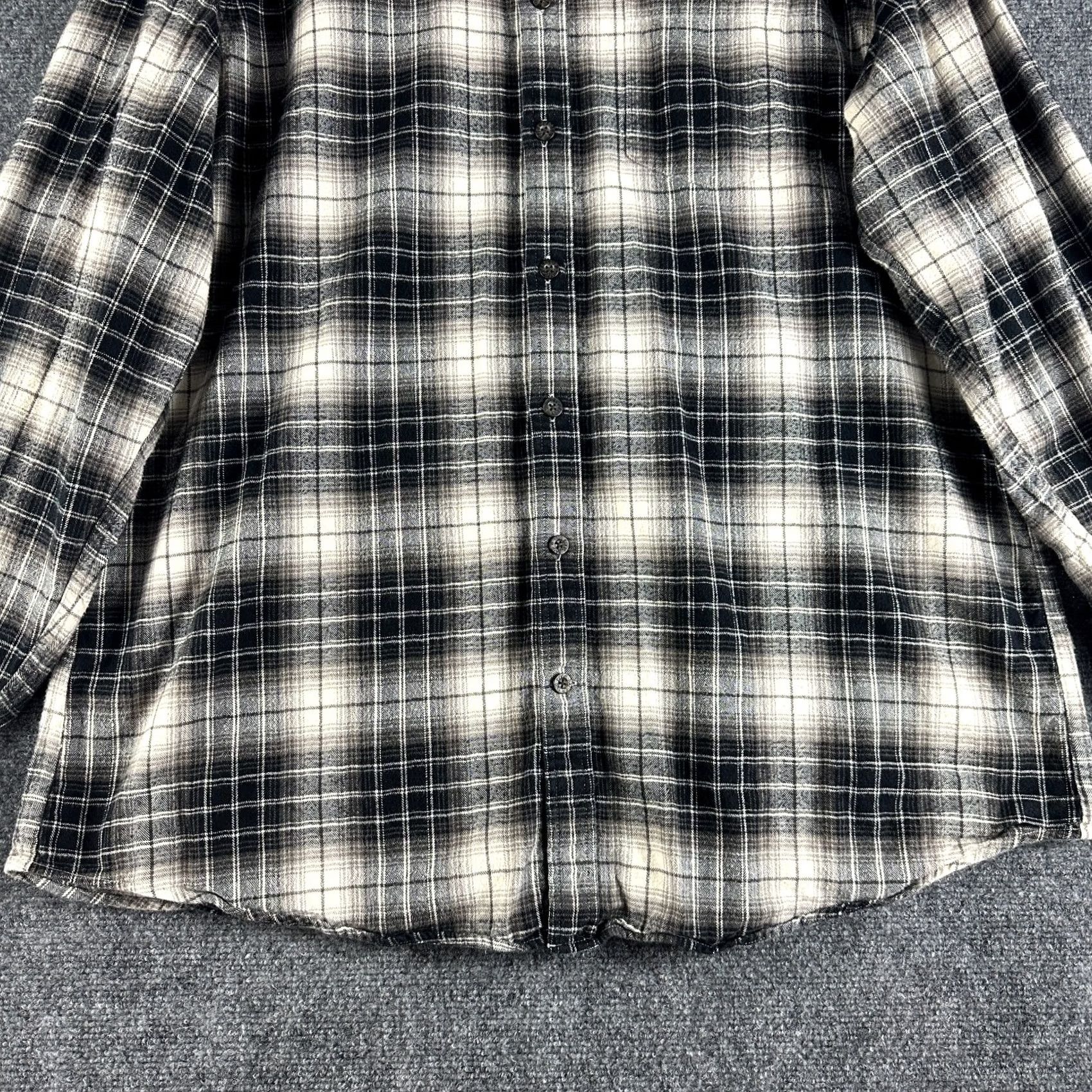 Eddie Bauer Eddie Bauer Plaid Cotton Flannel Button Down Shirt Mens TXL Relaxed Fit Pocket Size US XL / EU 56 / 4 - 2 Thumbnail