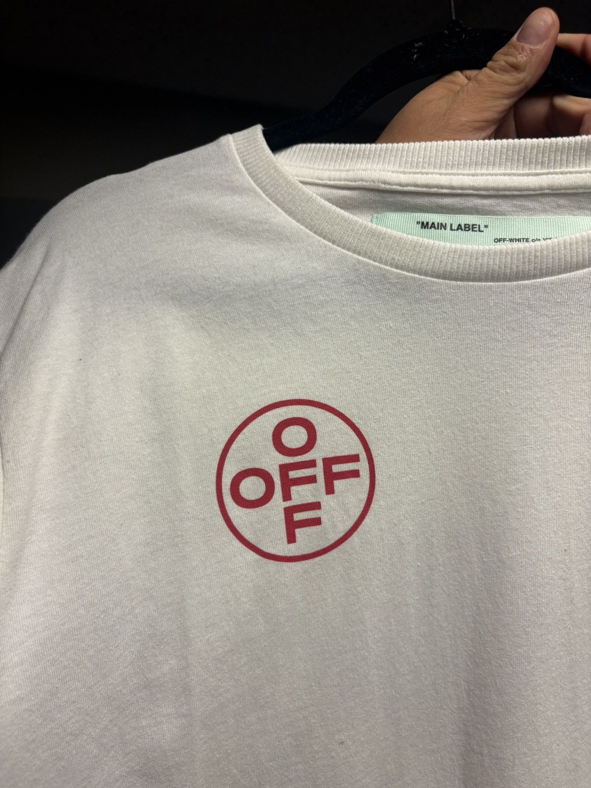 Off-White Off White Blurred Lines Tee - White - L - Never Worn Size US L / EU 52-54 / 3 - 11 Thumbnail