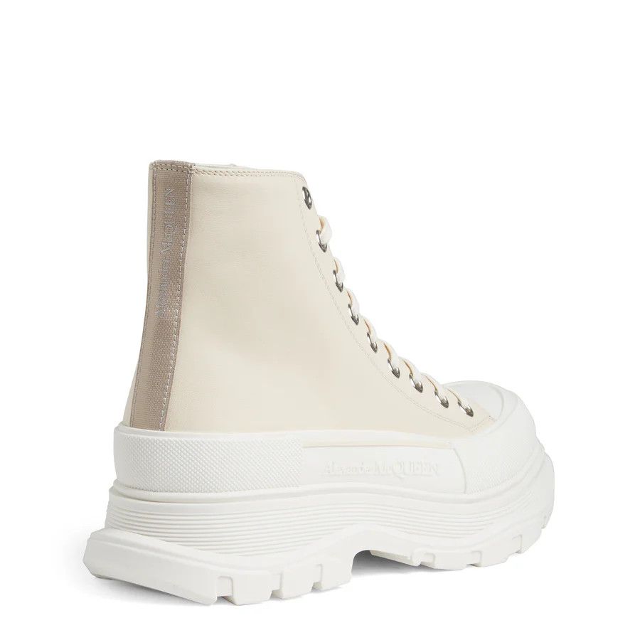 Alexander McQueen o1y1024 Hi-Top Sneakers in White & Ivory Size US 11 / EU 44 - 3 Thumbnail