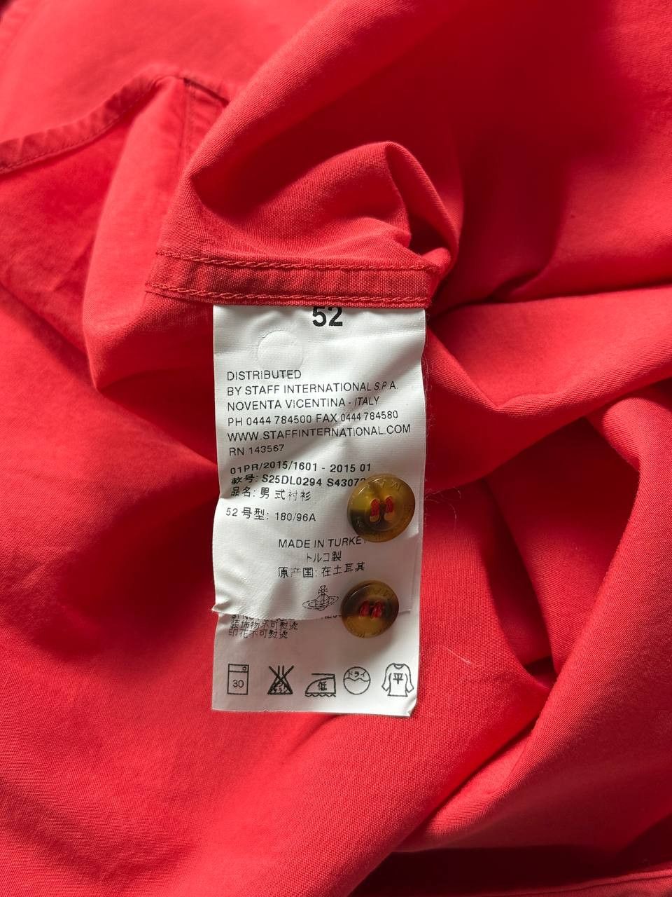 Vivienne Westwood Vivienne Westwood Arrow Arms button up shirt in red Size 52 Size US L / EU 52-54 / 3 - 8 Thumbnail