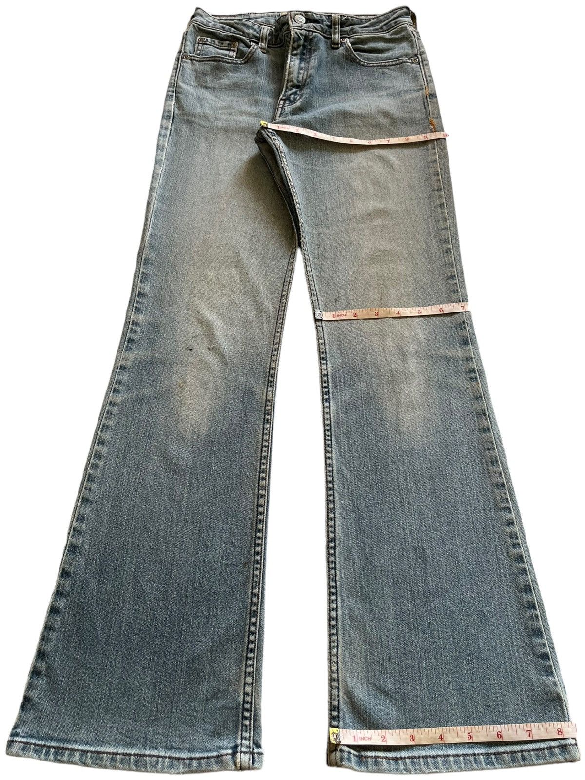 Levi's × Levi's Vintage Clothing Vintage 90s Levis Light Wash Style Distressed Flare Jeans Size US 26 / EU 42 - 13 Thumbnail