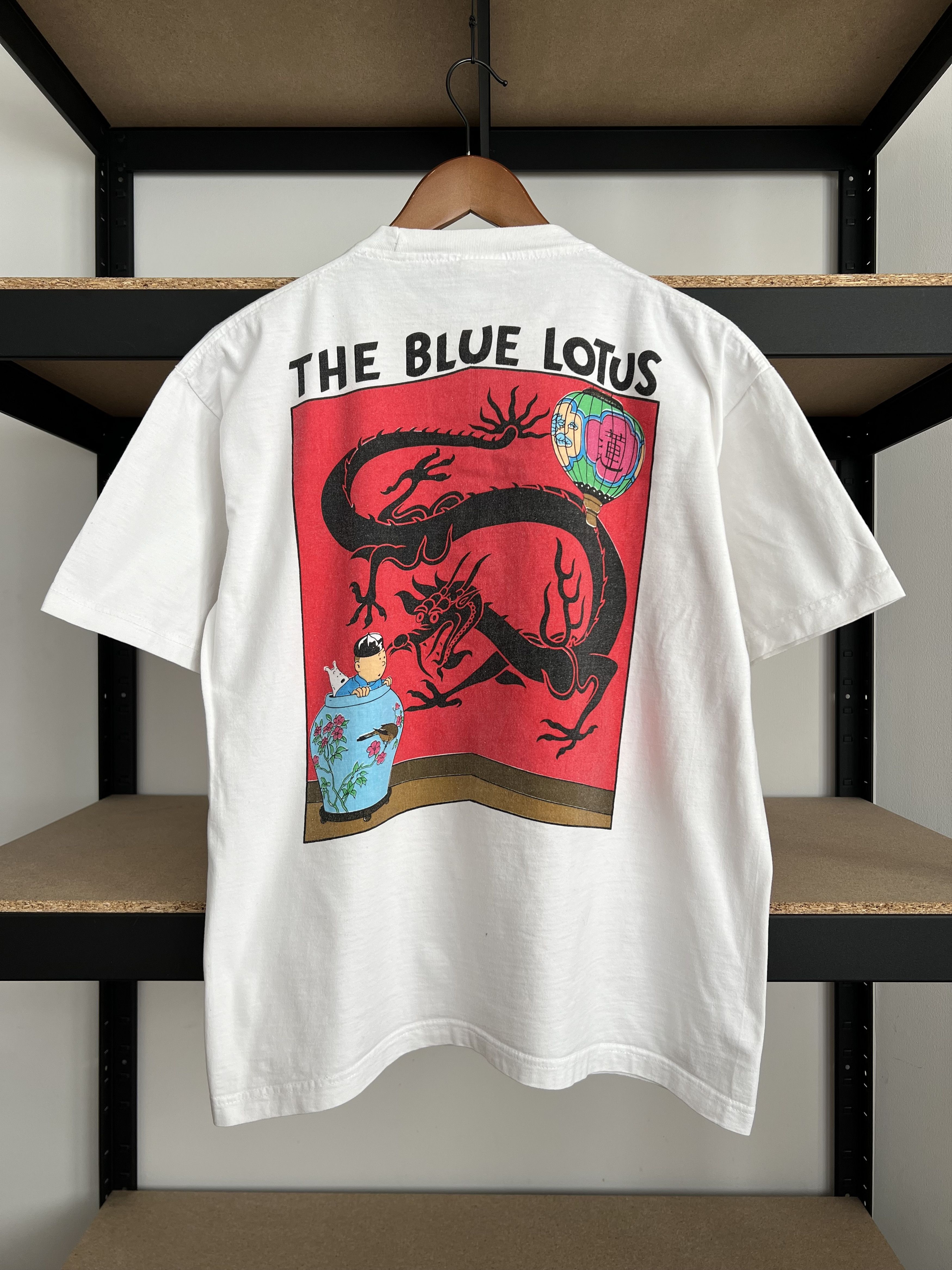 Vintage 90s The Adventure Of TinTin The Blue Lotus T-shirt