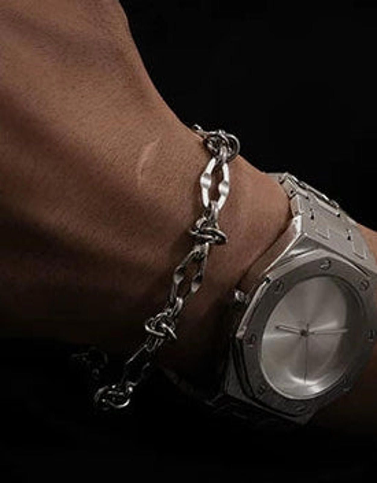 Jewelry Thorn-Knot Metal Chain Bracelet | Adjustable Unisex Size ONE SIZE - 1 Thumbnail