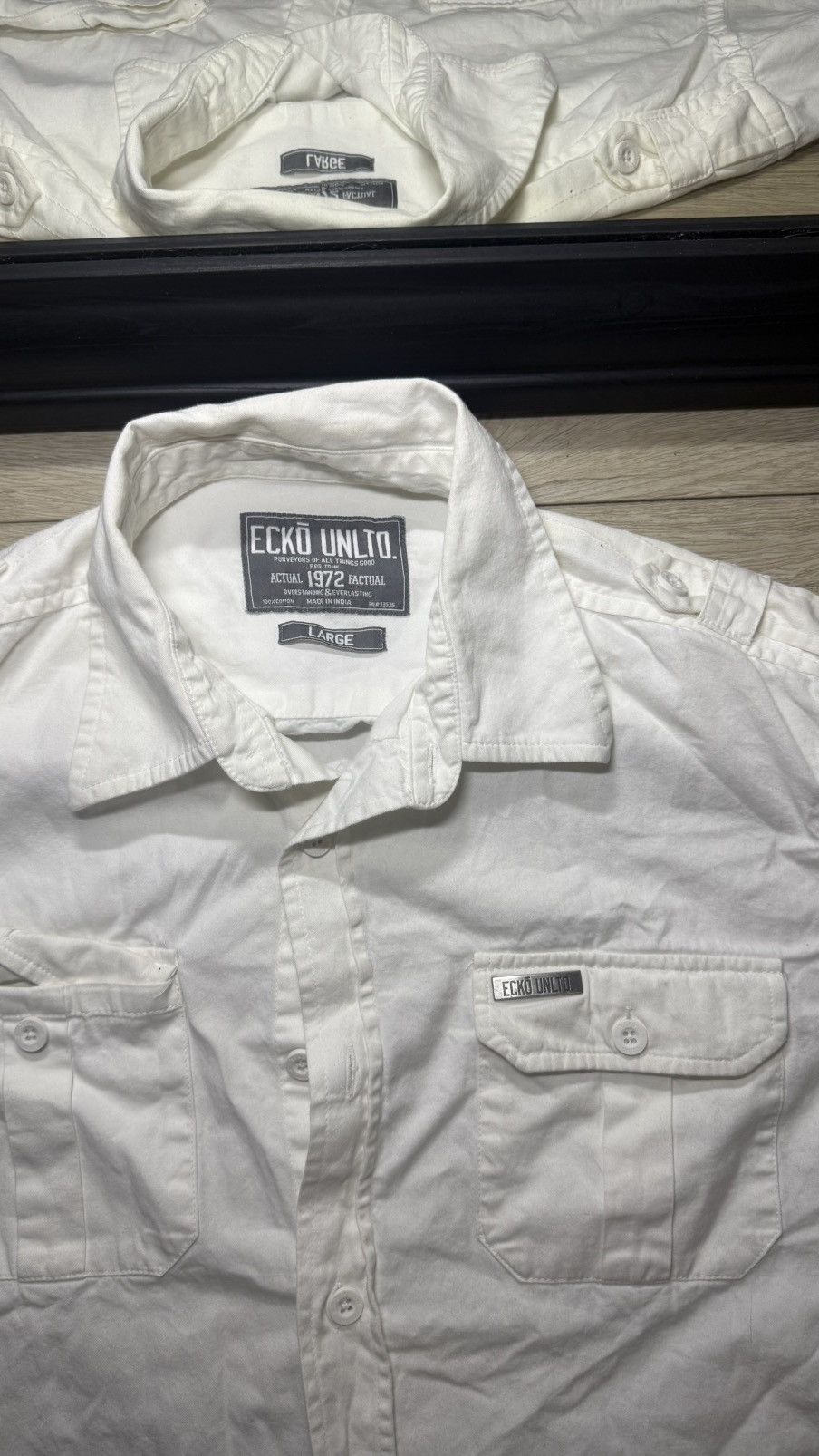 Ecko Unltd. Vintage / Y2K Ecko Unlimited Embroidered Logo Shirt Size US L / EU 52-54 / 3 - 4 Thumbnail