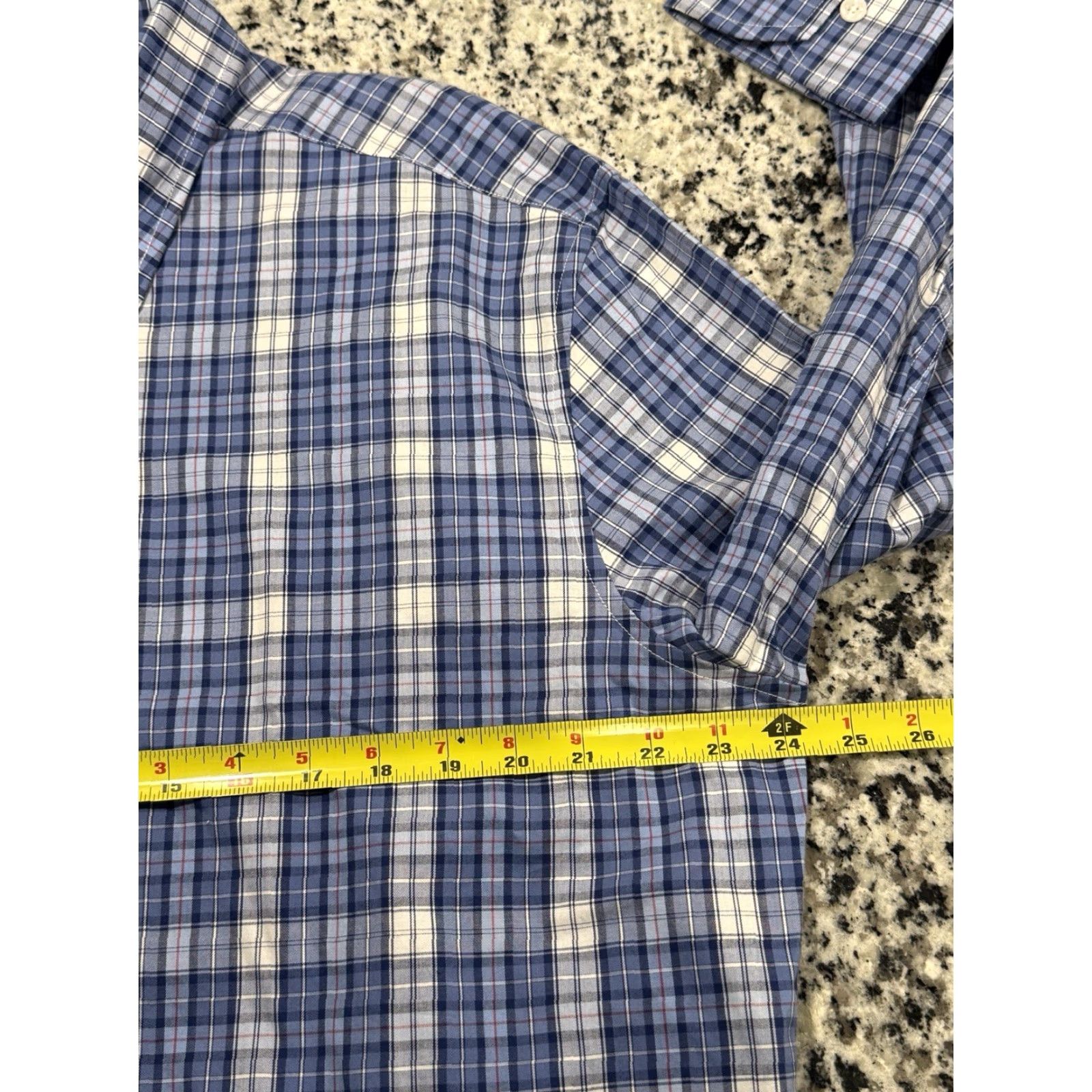 Vintage Holderness & Bourne The Andrews Shirt Button-Up Plaid Blue XL Men’s Tailored Regular Sleeve Long Size US XL / EU 56 / 4 - 4 Thumbnail