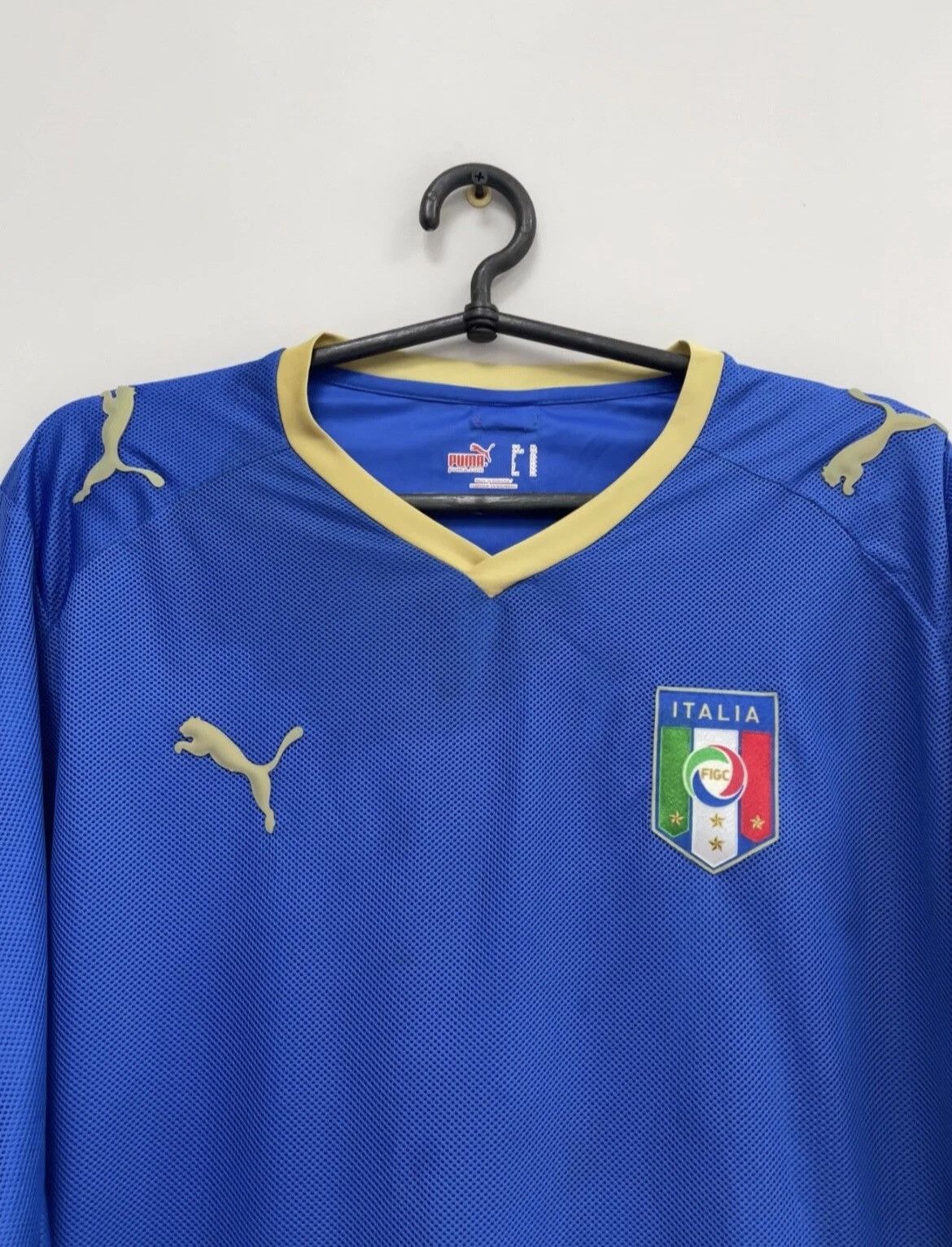 Puma Italy 2008/2009 Home Football Shirt Soccer Jersey Puma Size US XL / EU 56 / 4 - 3 Thumbnail