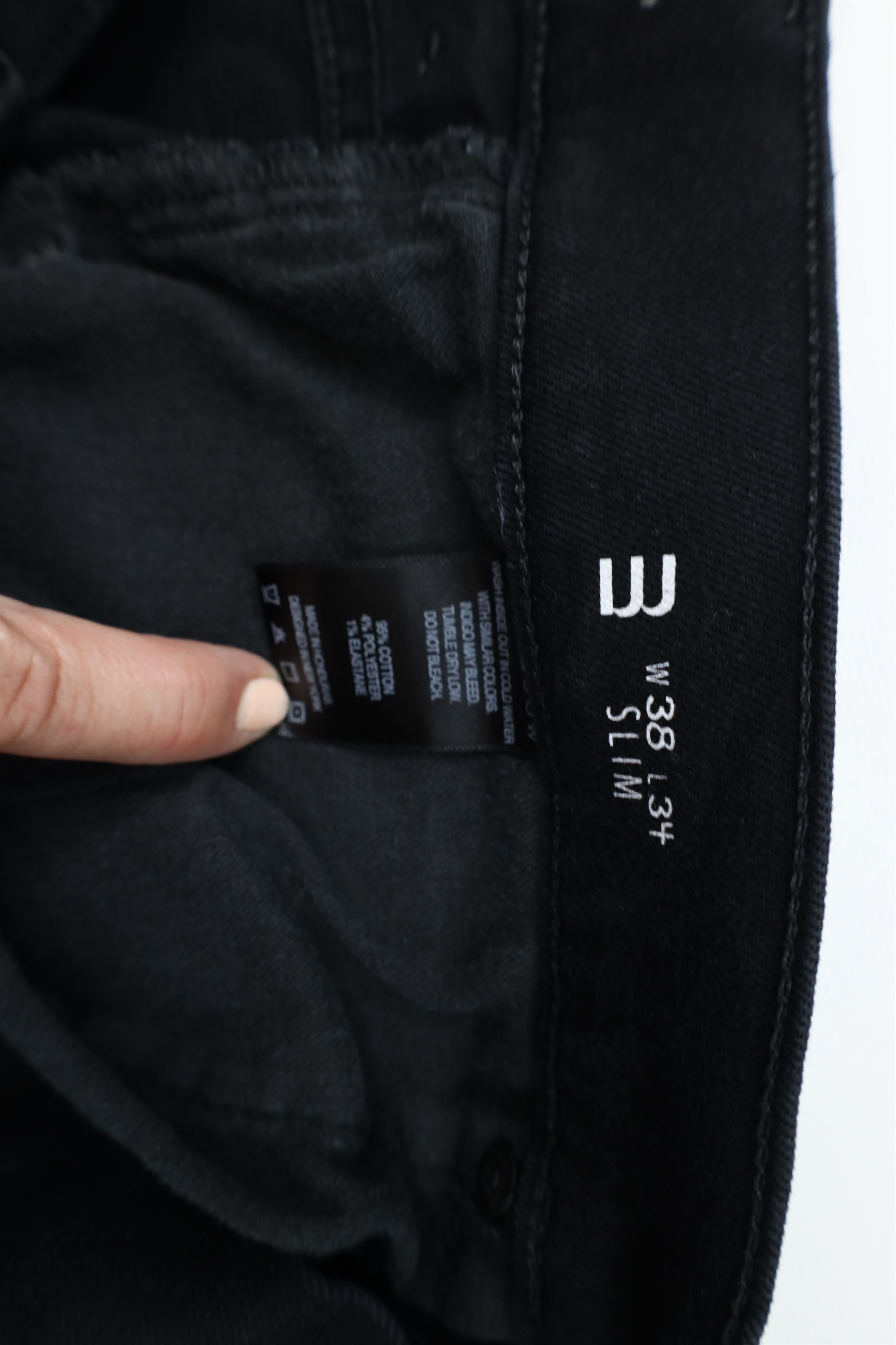 Mott & Bow Mott & Bow Faded Stretch Slim Fit Denim Jeans Pants Black Size US 38 / EU 54 - 8 Thumbnail