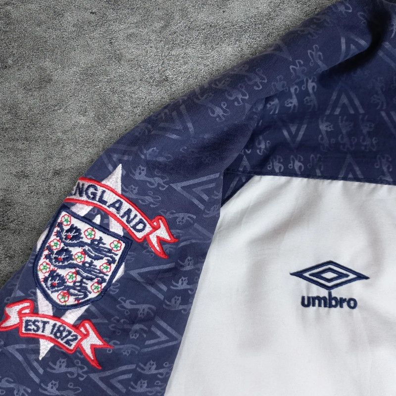 Umbro Euro 1990-92 England Jacket M - Jersey vintage Size US S / EU 44-46 / 1 - 3 Thumbnail