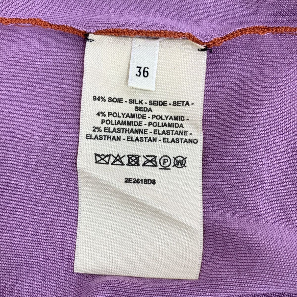 Hermes Hermes Striped Printed Silk Long Sleeve Knit Top K26WX Size S / US 4 / IT 40 - 6 Thumbnail