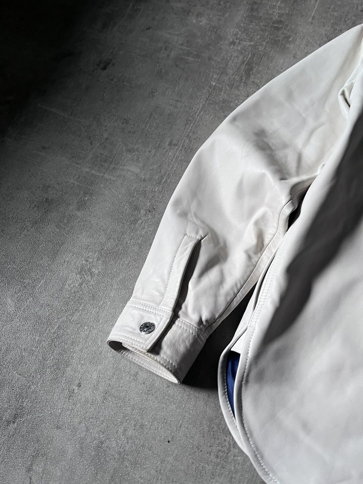 Acne Studios Acne Studios Bia Konst white lamb leather shirt jacket rare Size US M / EU 48-50 / 2 - 15 Thumbnail