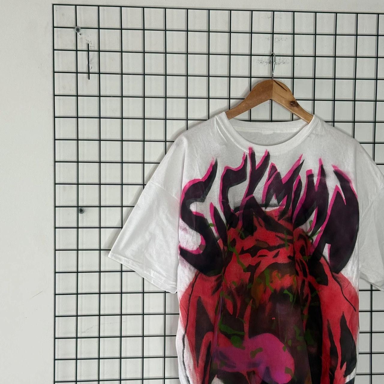 Vintage Vintage Handmade Custom Tee Avantgarde Opium Painted Size US XL / EU 56 / 4 - 3 Thumbnail