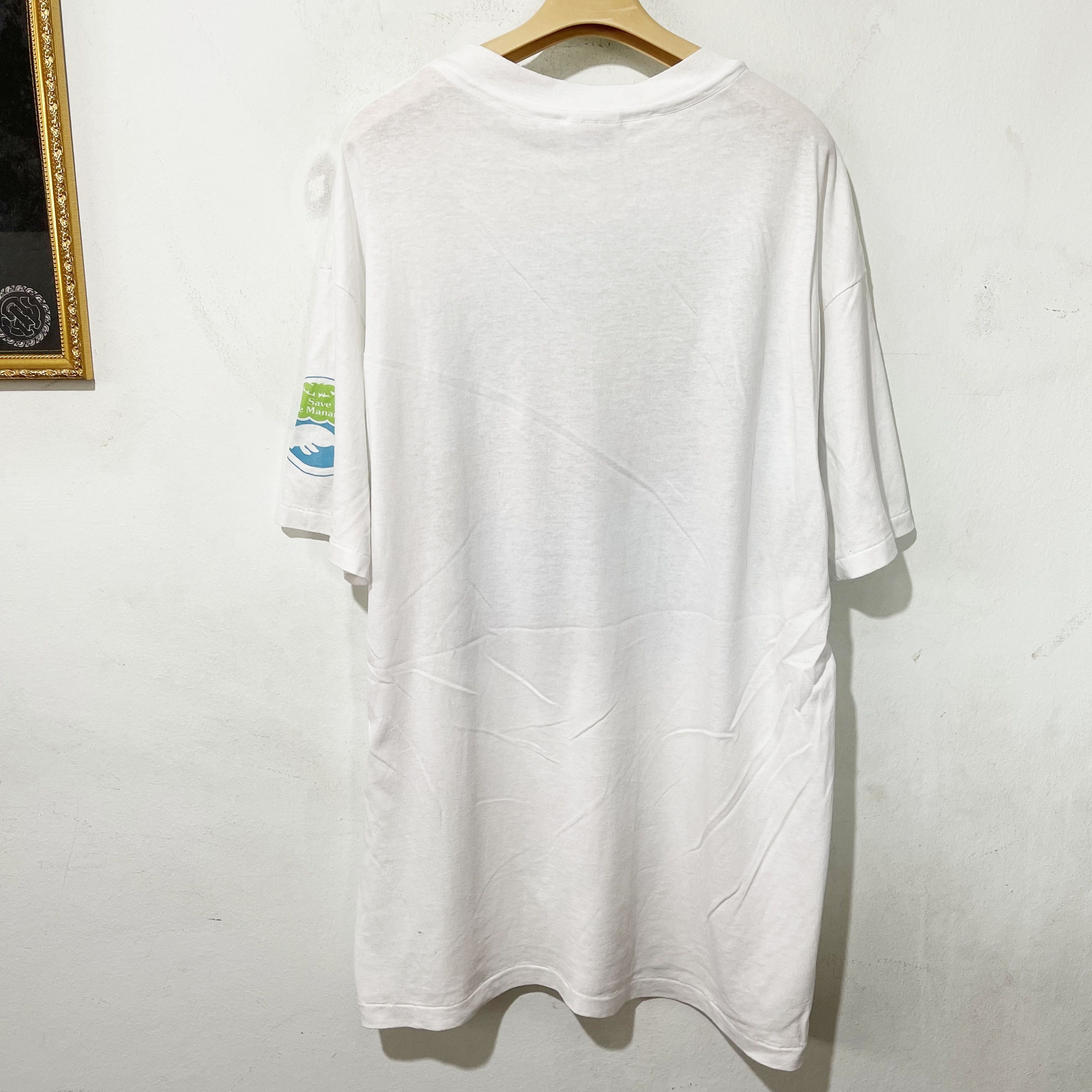 Vintage Vintage 80s Manatee Harlequin Extinction Is Forever Shirt Size US XL / EU 56 / 4 - 4 Thumbnail
