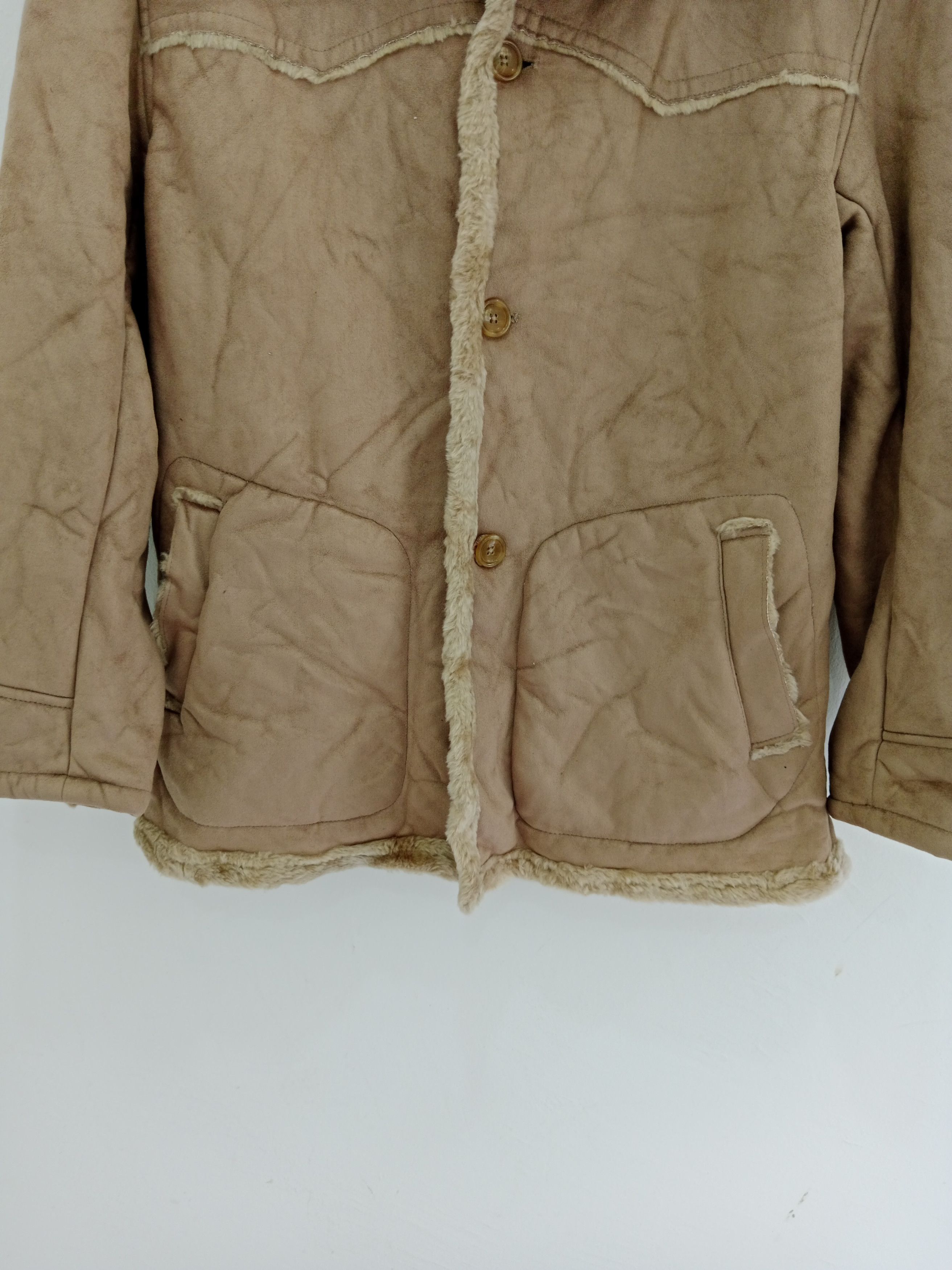Japanese Brand × Kansai Yamamoto Kansai Jeans Fur Jacket Japanese Brand Size US L / EU 52-54 / 3 - 5 Thumbnail