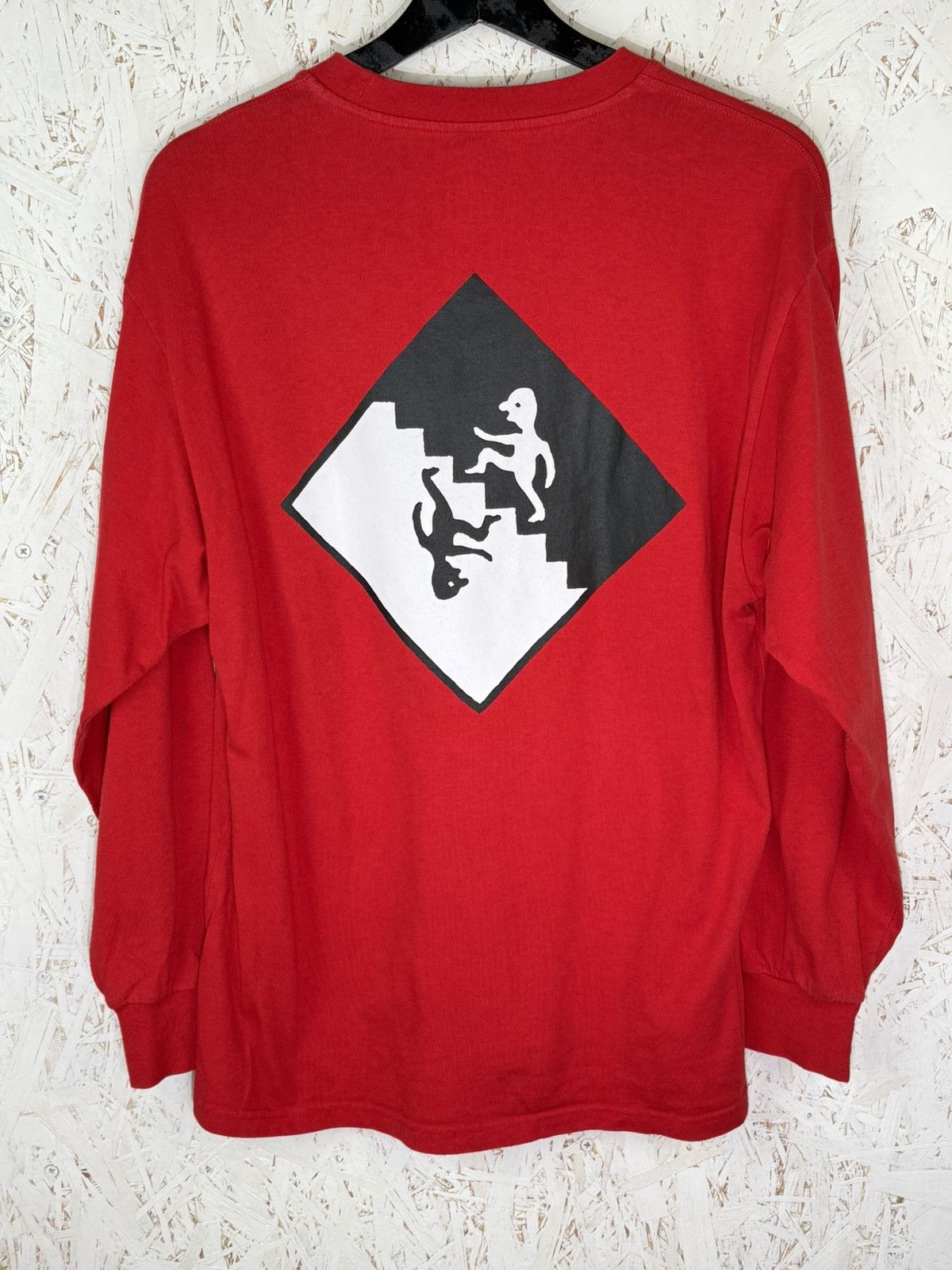Polar Skate Co. Polar Skateboards Staircase Long Sleeve Skate T-Shirt Red S Size US S / EU 44-46 / 1 - 1 Thumbnail